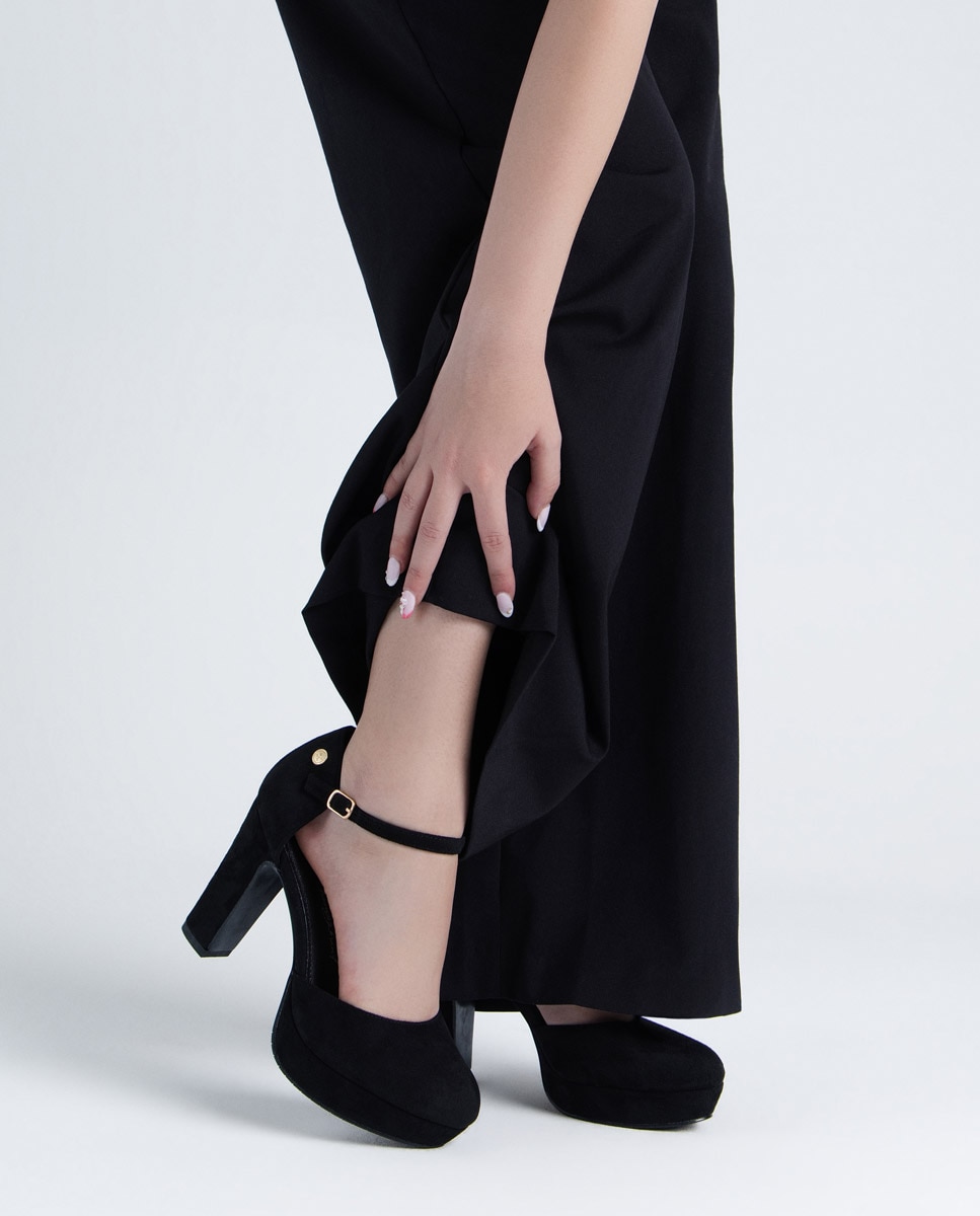 Sapato com Fivela Preto-2