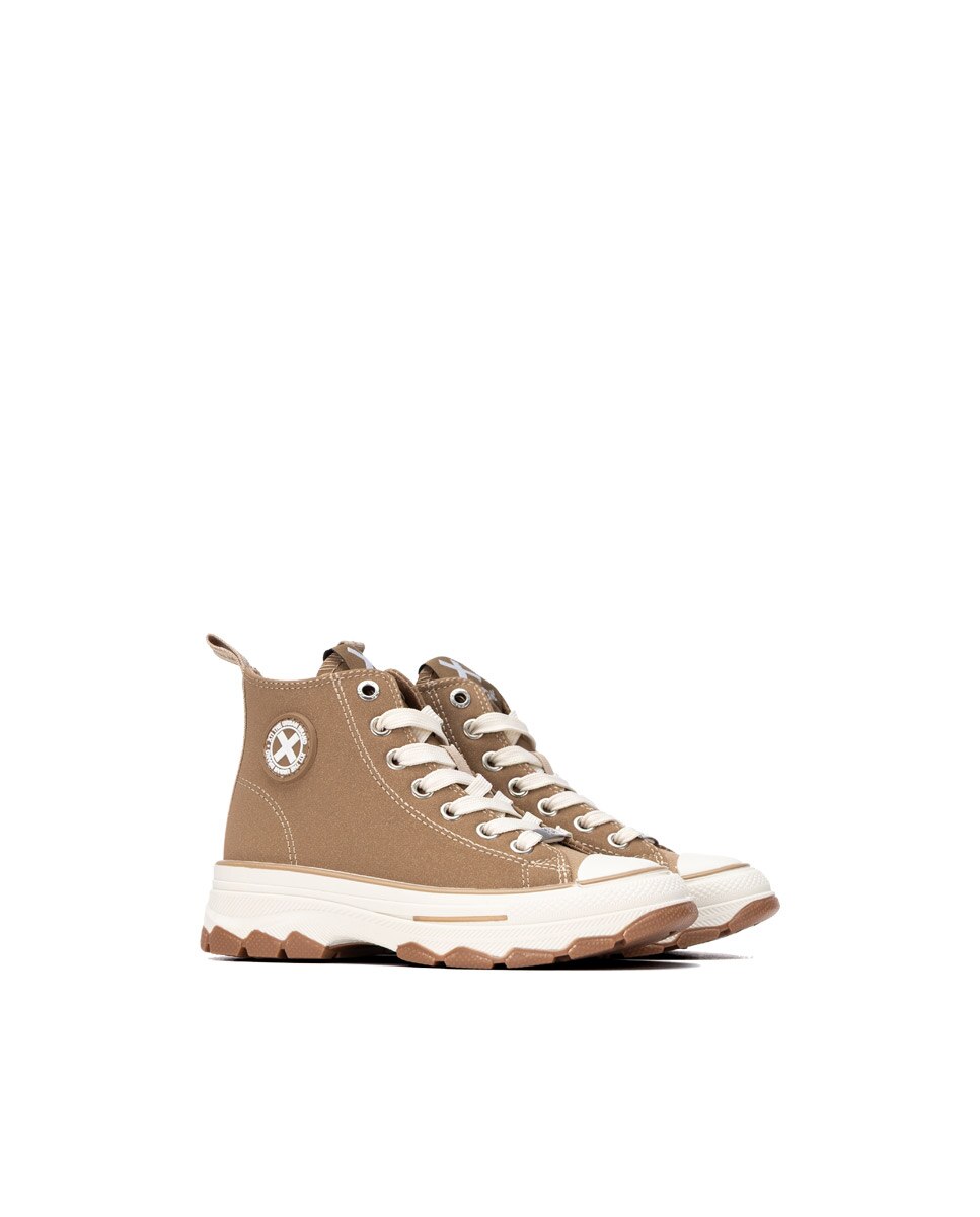 Botins Desportivos com Biqueira de Borracha Xti Castanho-4
