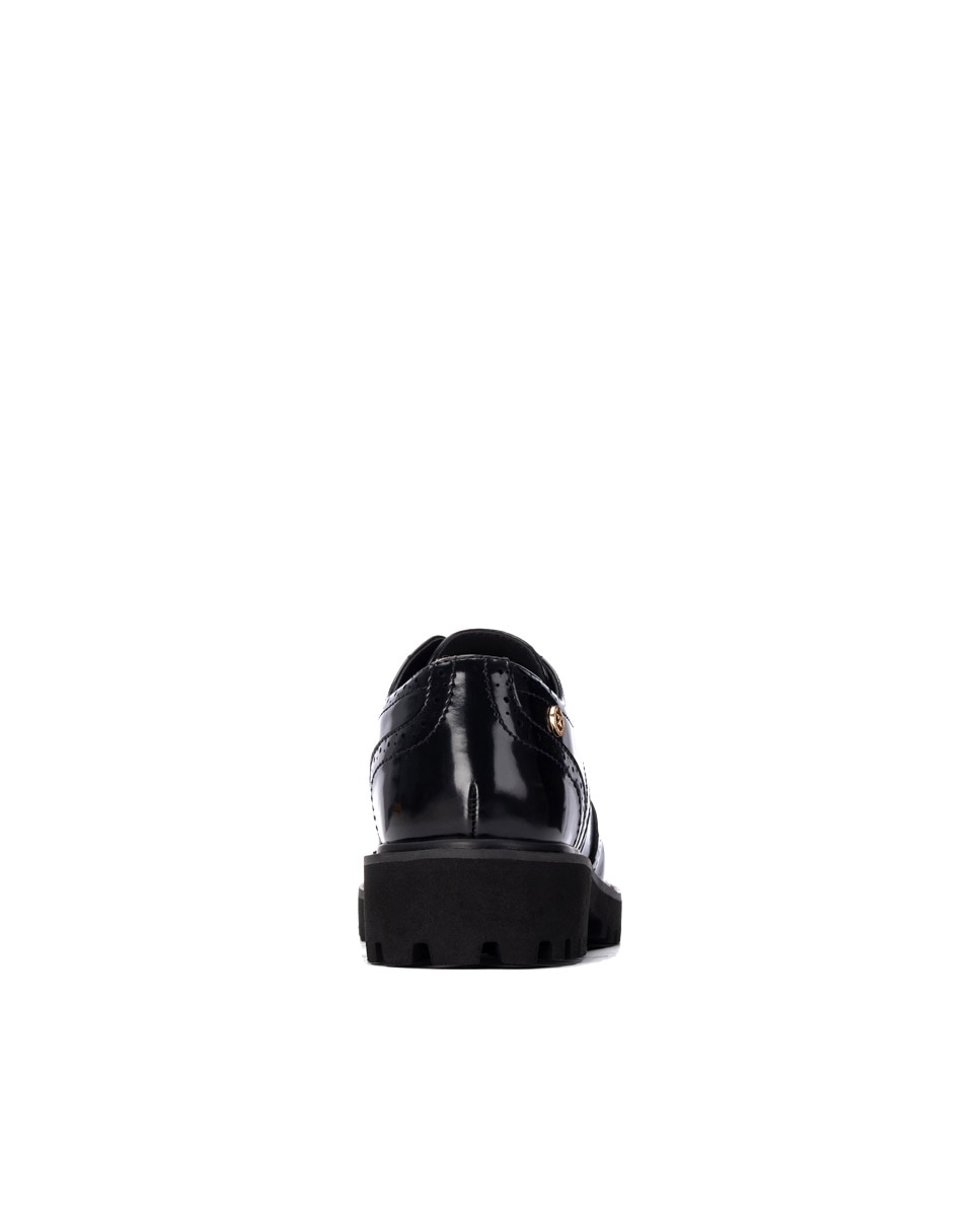 Sapato com Atacadores Preto-5