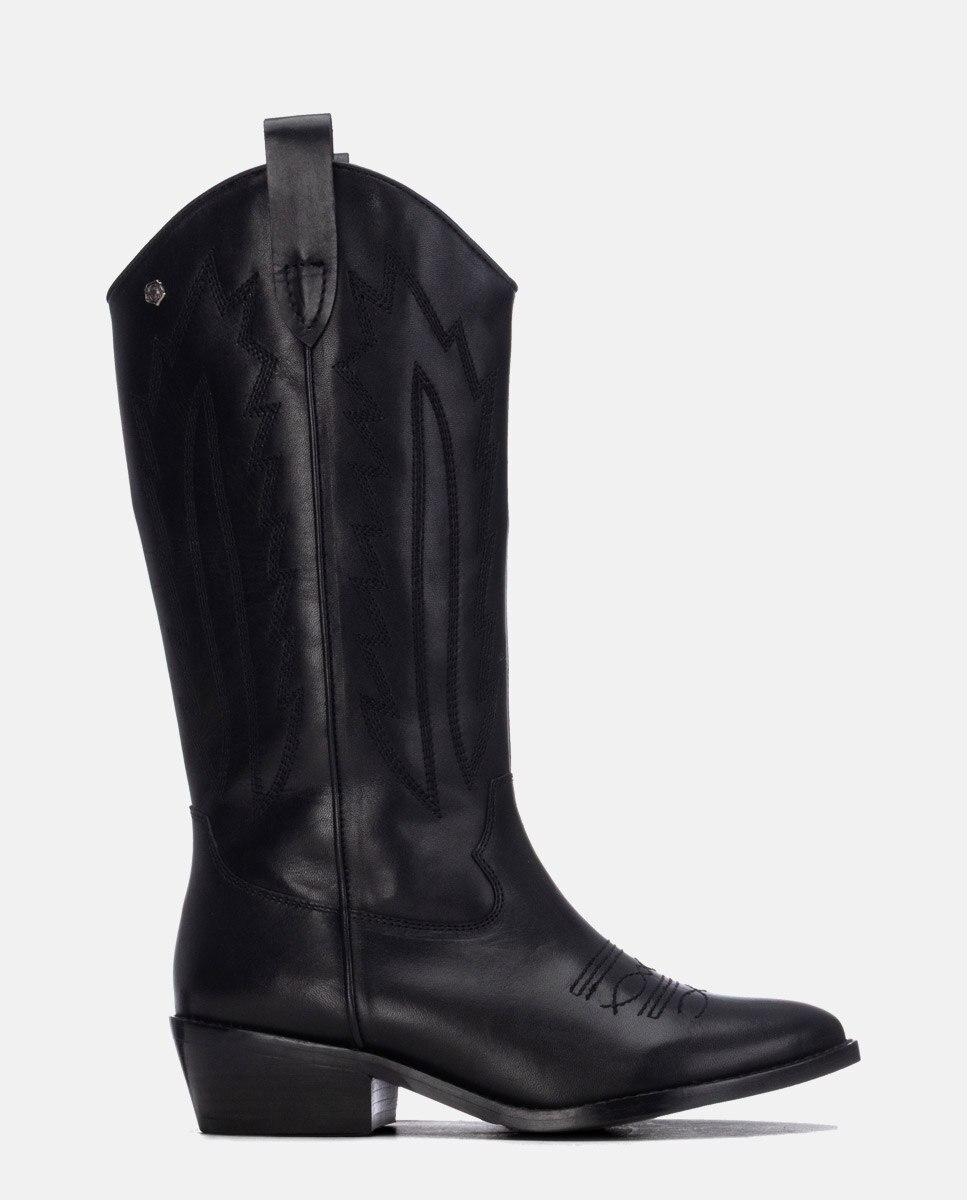Imagem 0 de Botas com Fecho Zip de Pele