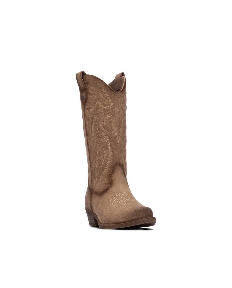 Botas com Fecho Zip Bege-2
