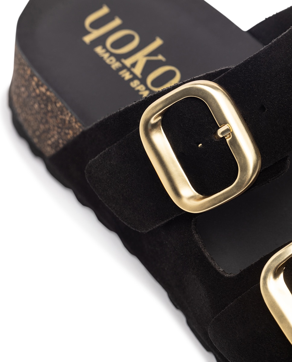 Sandálias de Salto em Pele Preto-5