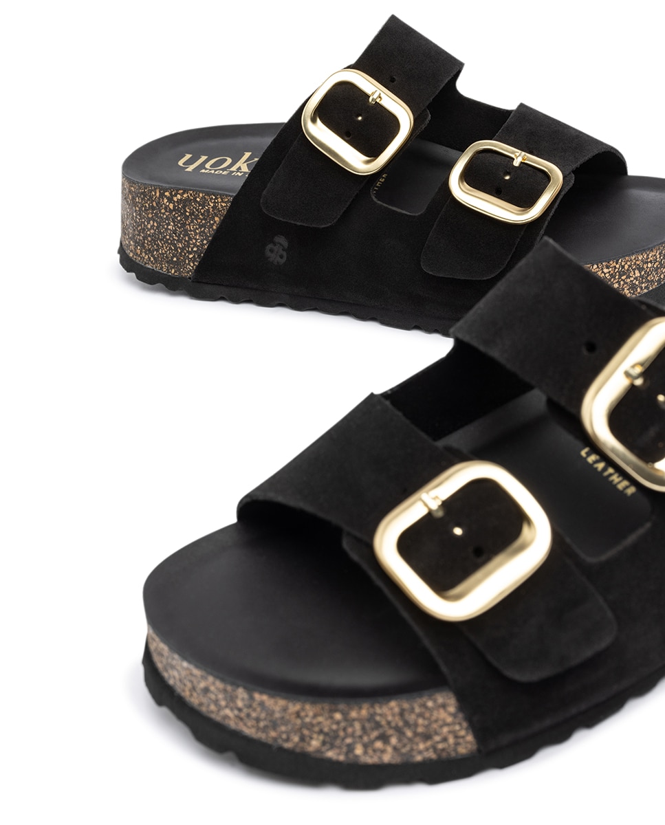 Sandálias de Salto em Pele Preto-6