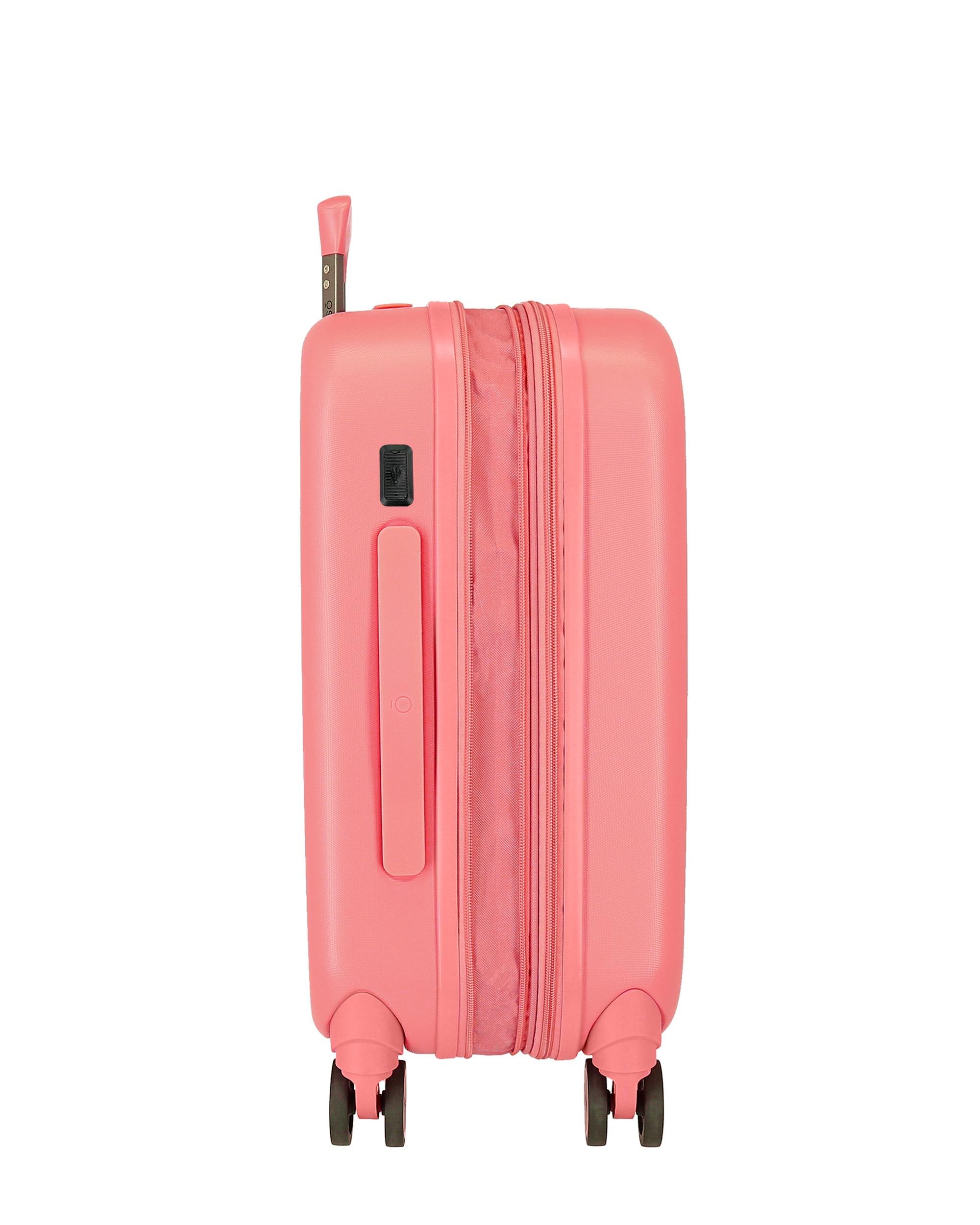 Conjunto de Malas Stitch Playful Rígidas com Capacidade de 116l Rosa-5