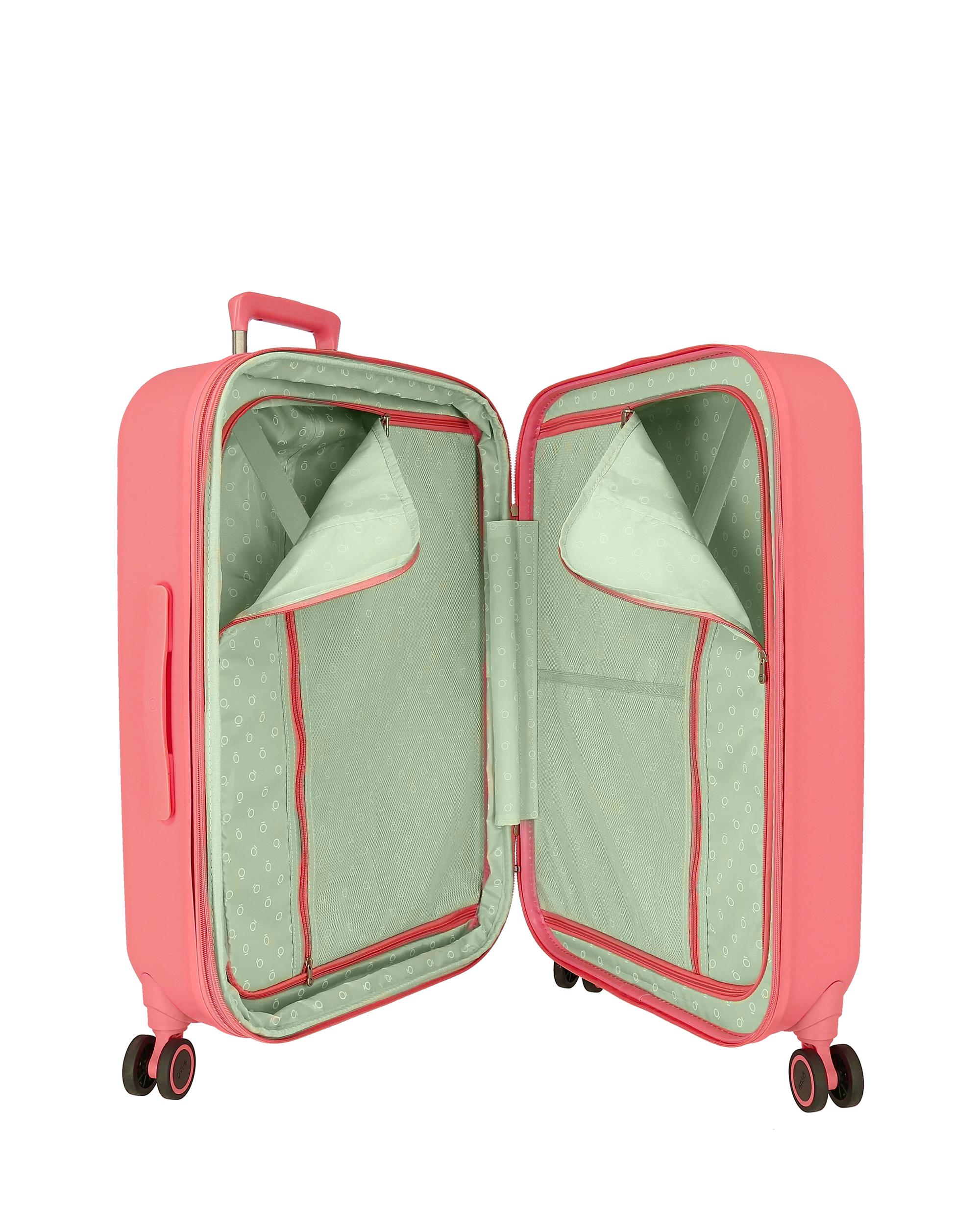 Mala Média Stitch Playful Rígida com Capacidade de 79l Rosa-5