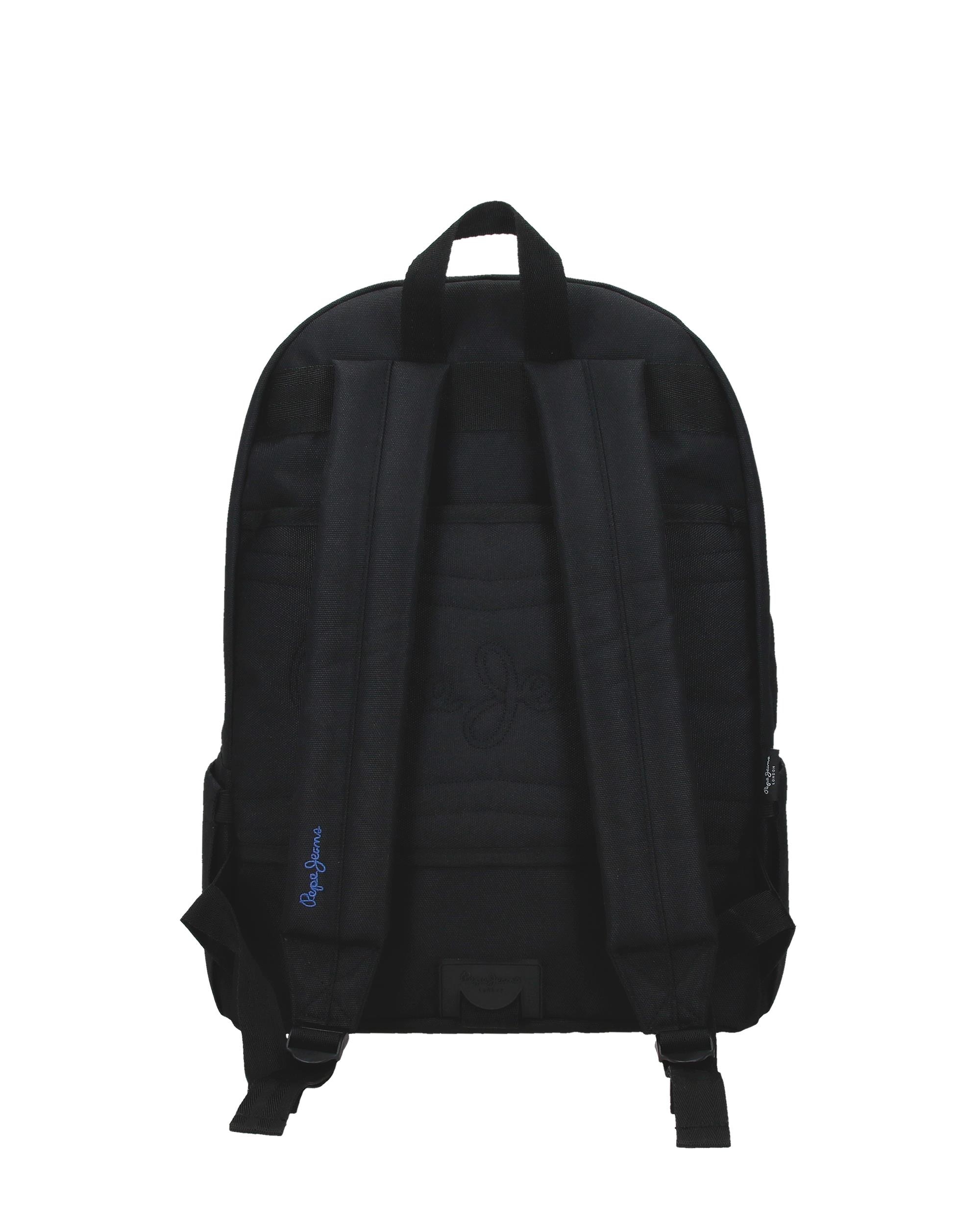 Mochila Escolar 44 Cm Pjl Henry Adaptável a Carrinho em Preto Preto-3
