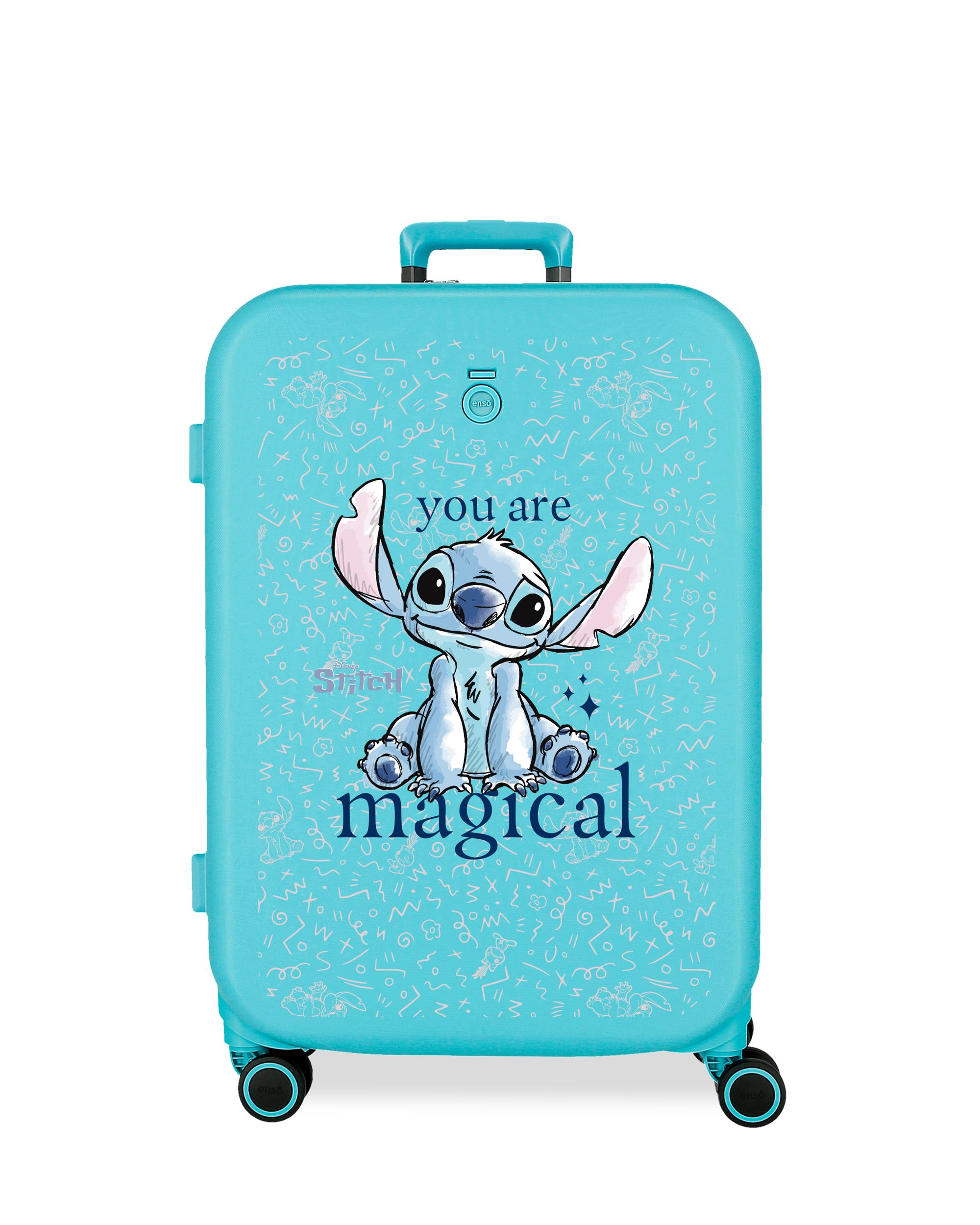 Imagem 0 de Mala Média Stitch You Are Magical Rígida com Capacidade de 79l em Azul