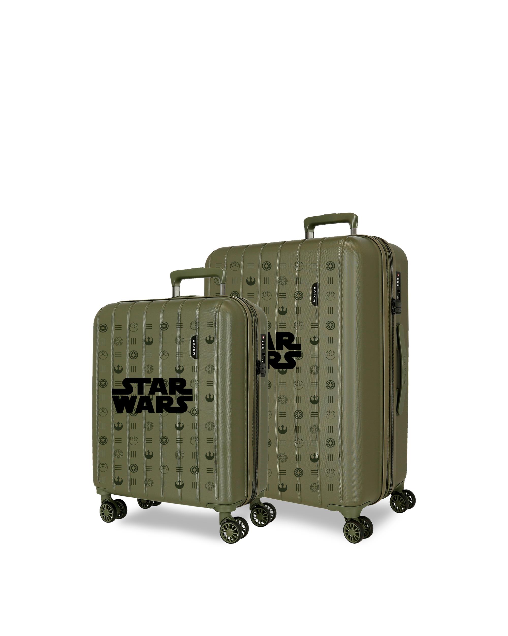Conjunto de Malas (cabine Expansível e Média Expansível) Star Wars R2d2 com Capacidade de 109l Verde Azeitona-1