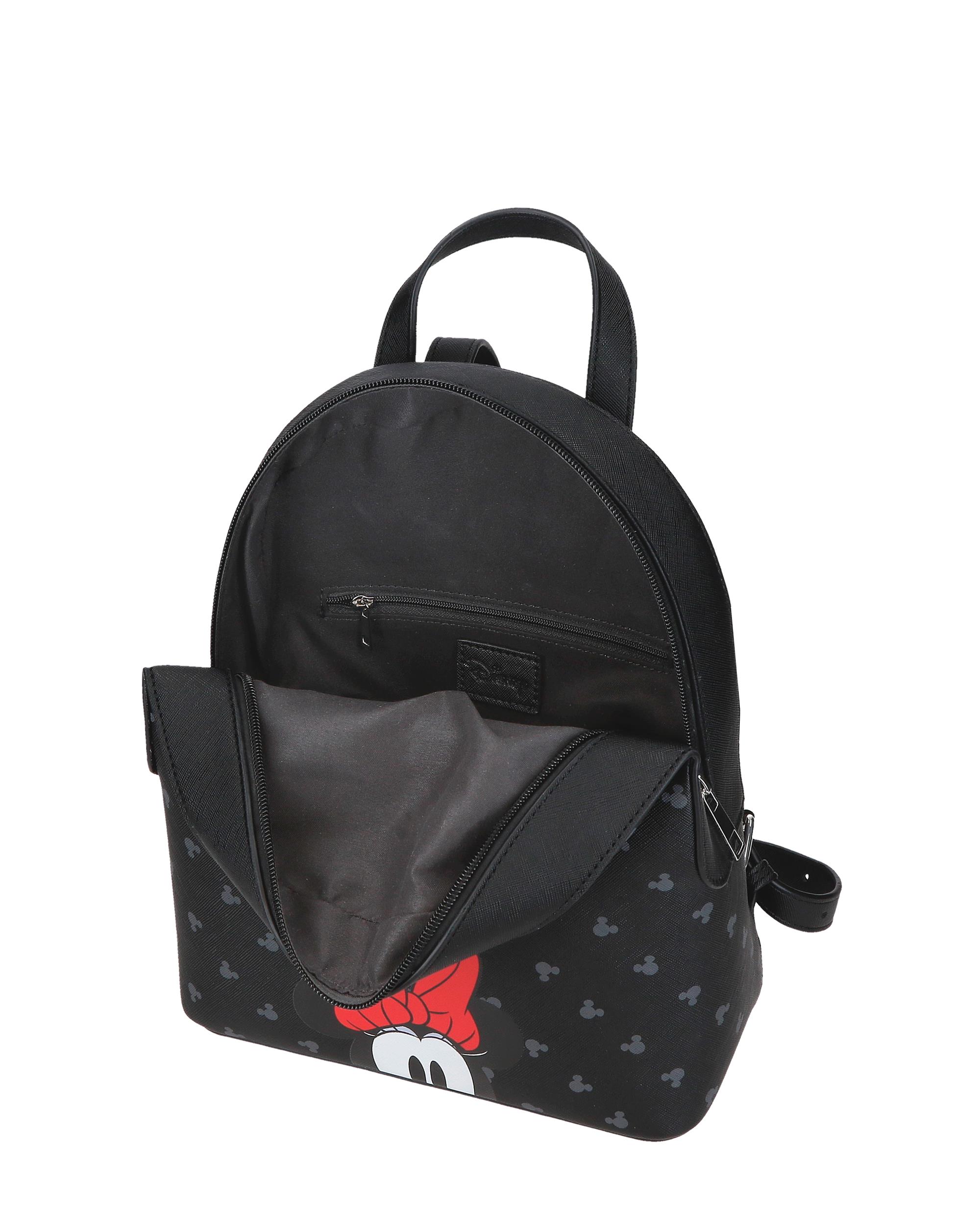 Mochila de Passeio 26 Cm Bowlogue Minnie em Preto Preto-4