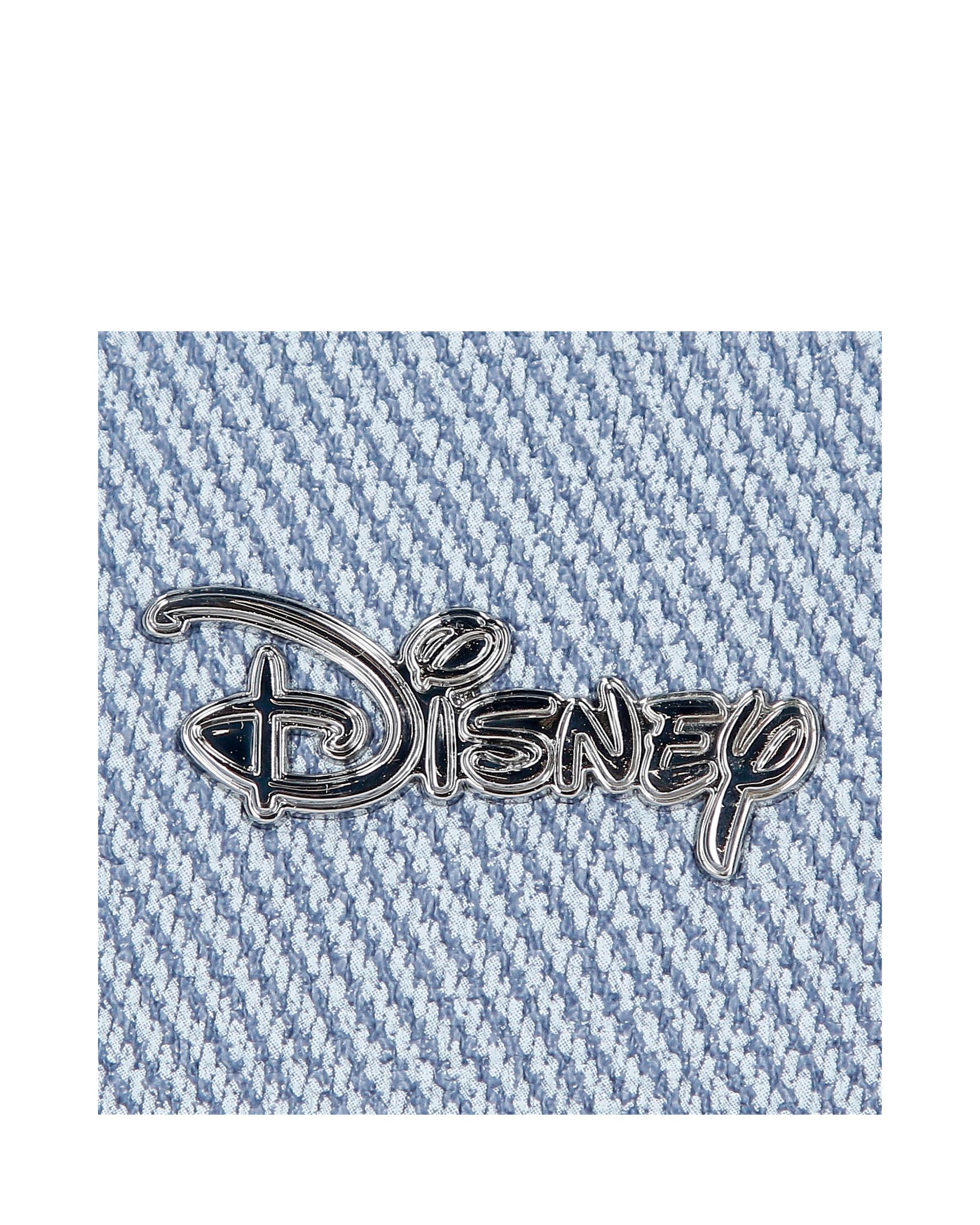 Mochila de Passeio 23 Cm com Bolso Frontal Tiki Stitch Denim Azul-6
