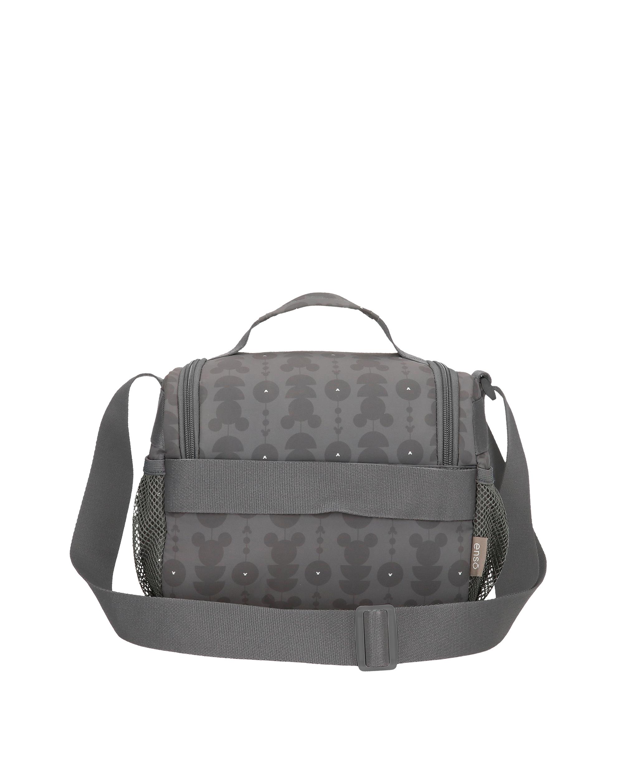 Porta-lanche com Tira Adaptável Zenia Mickey Cinzento-3