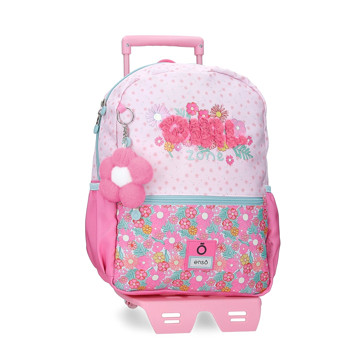 Imagem 0 de Mochila Escolar Enso Girl Zone com Capacidade de 9,801l com Trolley Fúcsia