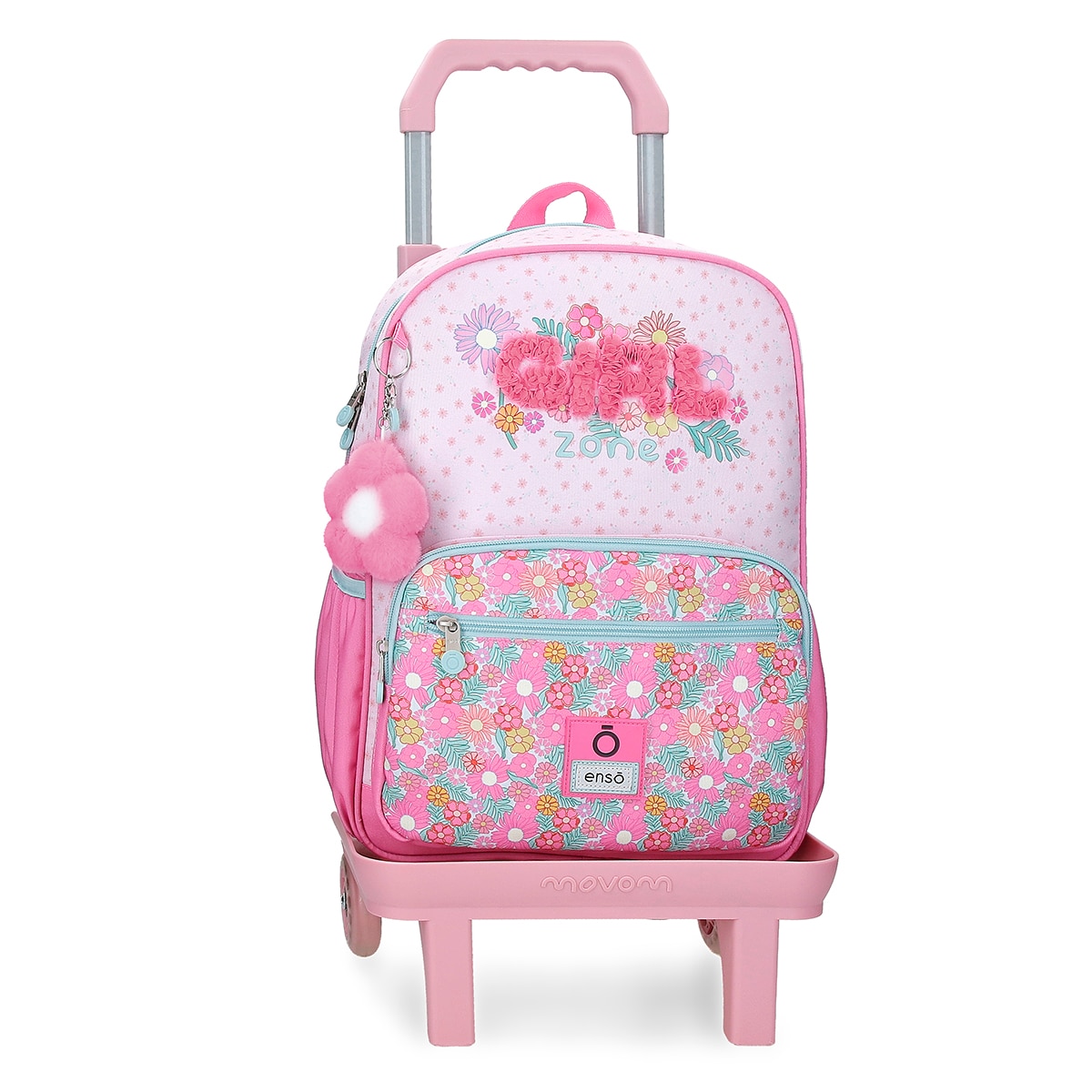 Imagem 0 de Mochila Escolar. Enso Girl Zone com Capacidade de 13,68l com Trolley Fúcsia
