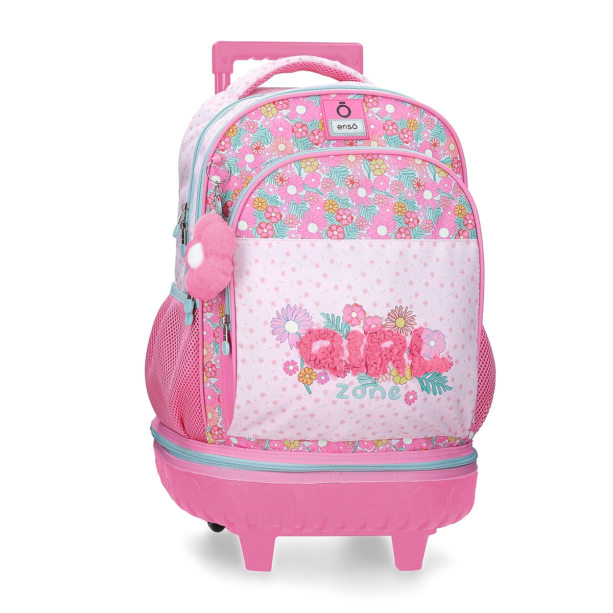 Imagem 0 de Mochila Compact Desmontável de Duas Rodas Enso Girl Zone com Capacidade de 31l Fúcsia