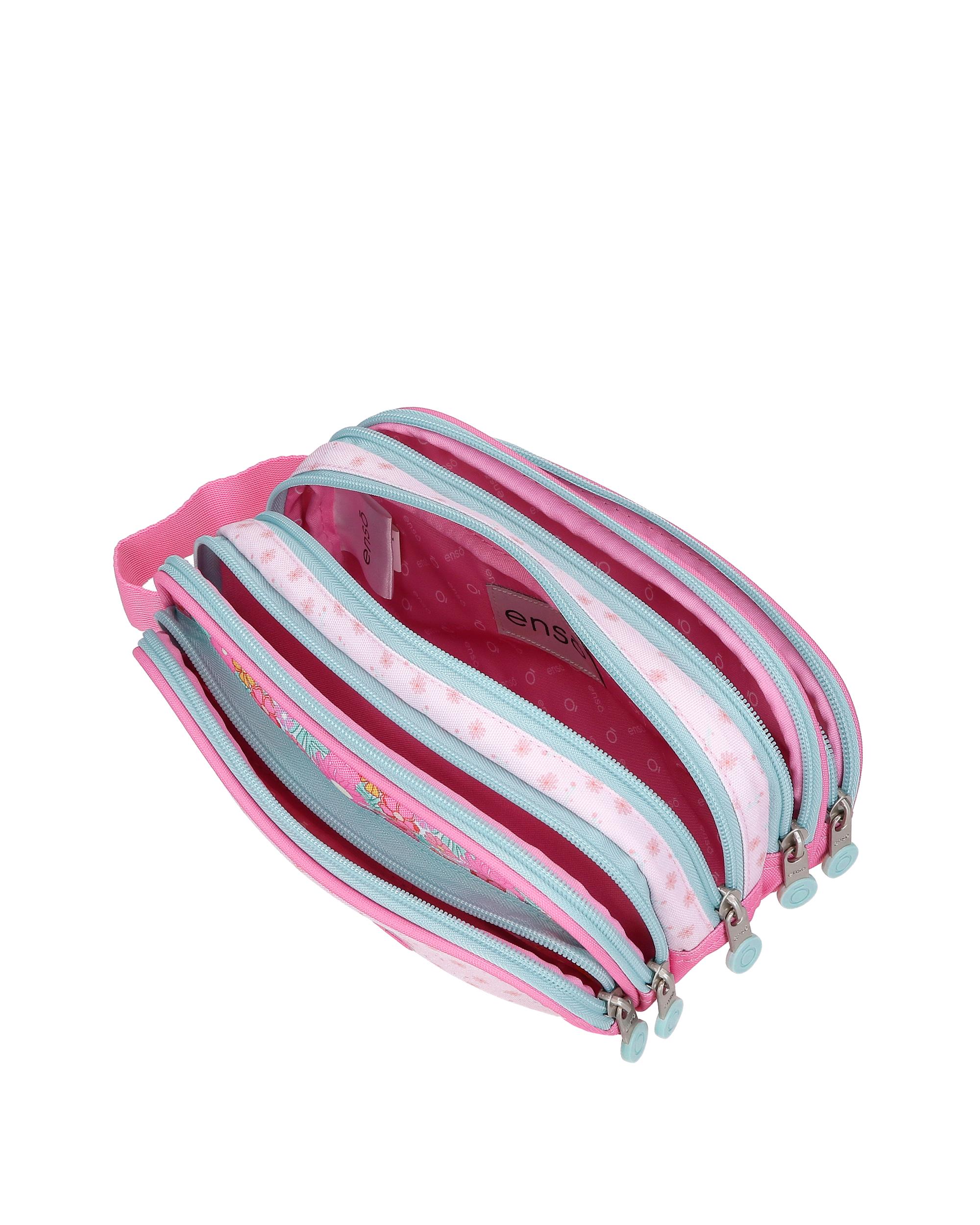 Porta-moedas Cinco Compartimentos Enso Girl Zone Rosa-4