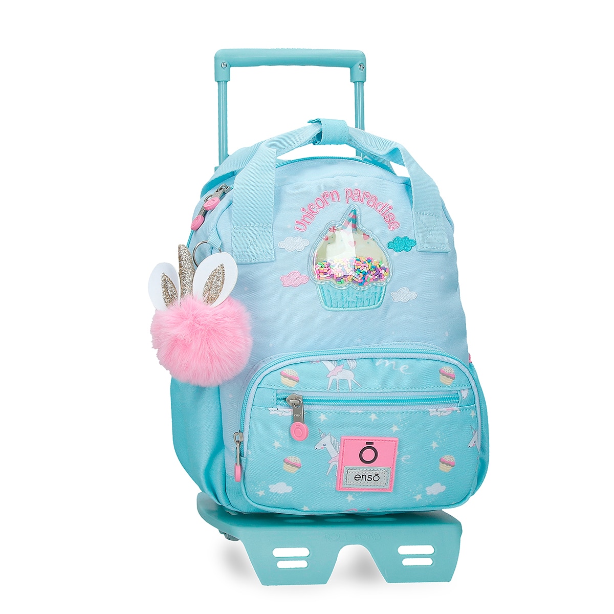 Imagem 0 de Mochila de Passeio Enso Unicorn Paradise 28 Cm Unicorn Paradise com Capacidade de 6,44l Turquesa Azul