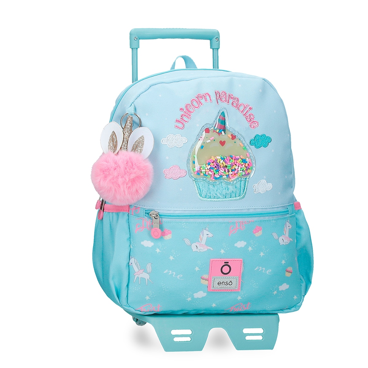 Imagem 0 de Mochila Escolar Enso Unicorn Paradise 33 Cm Unicorn Paradise com Capacidade de 9,8l em Turquesa Azul