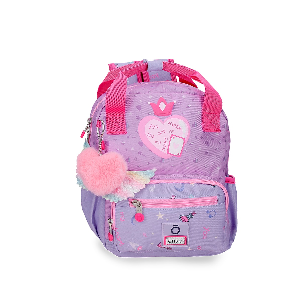 Imagem 0 de Mochila de Passeio Enso Queen Of Hearts com Capacidade de 6,5l Adaptável a Carrinho Lilás