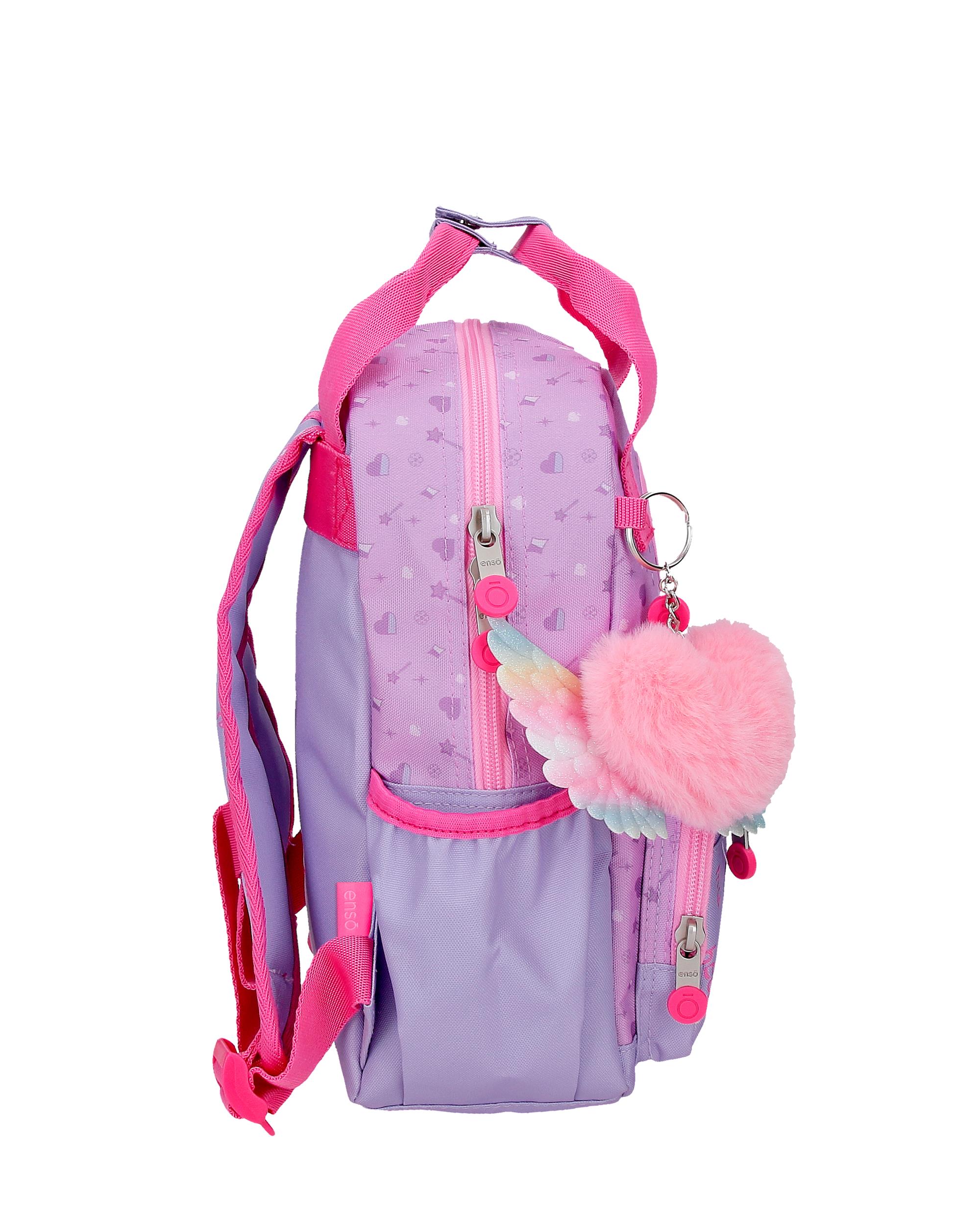 Mochila de Passeio Enso Queen Of Hearts com Capacidade de 6,5l Adaptável a Carrinho Lilás Roxo-2