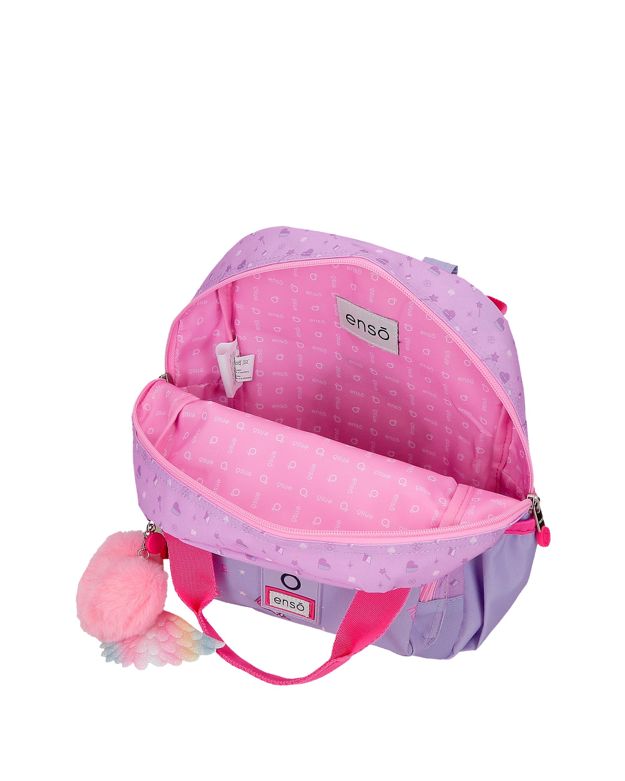 Mochila de Passeio Enso Queen Of Hearts com Capacidade de 6,5l Adaptável a Carrinho Lilás Roxo-4
