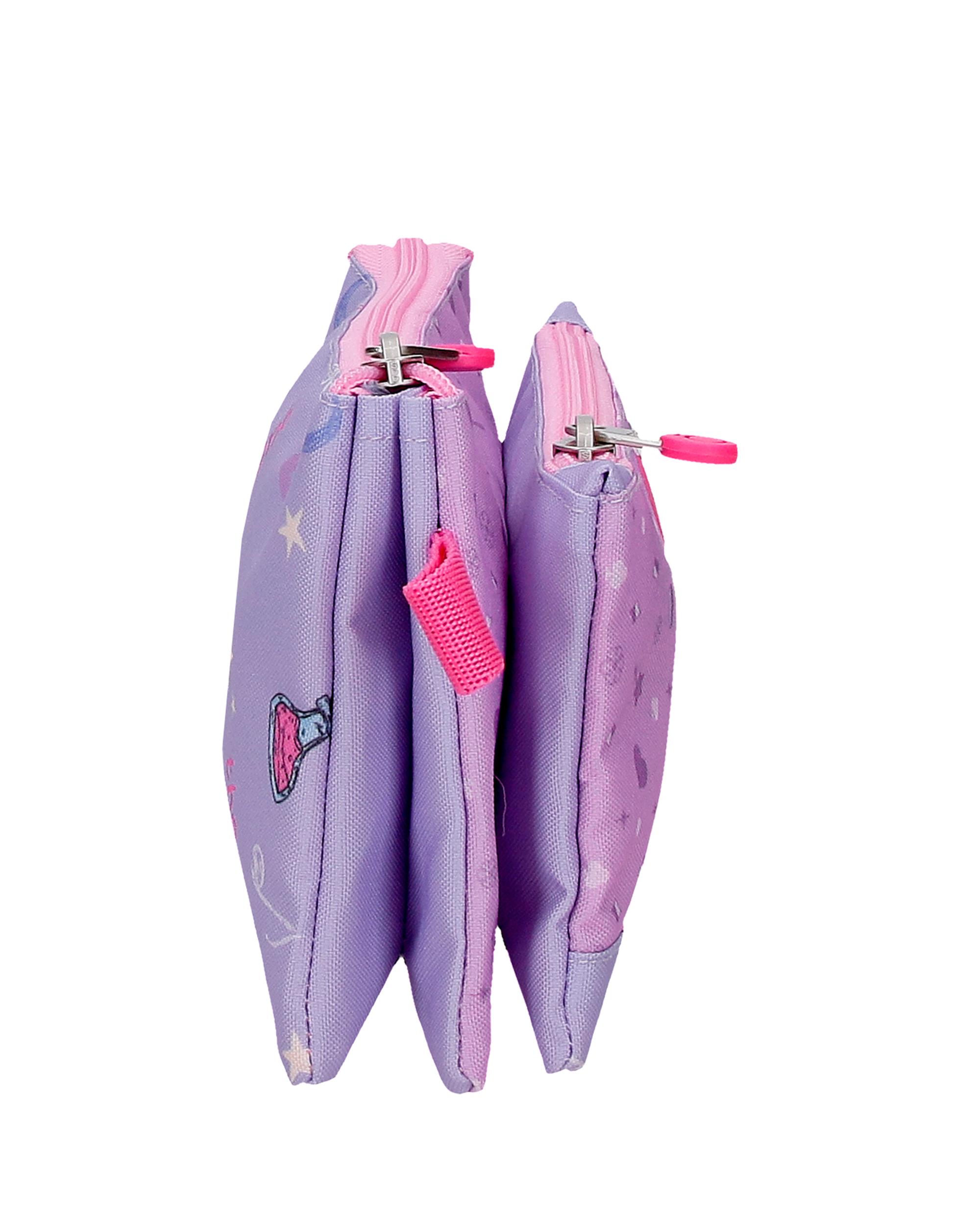 Portatudo Três Compartimentos Enso Queen Of Hearts Roxo-2