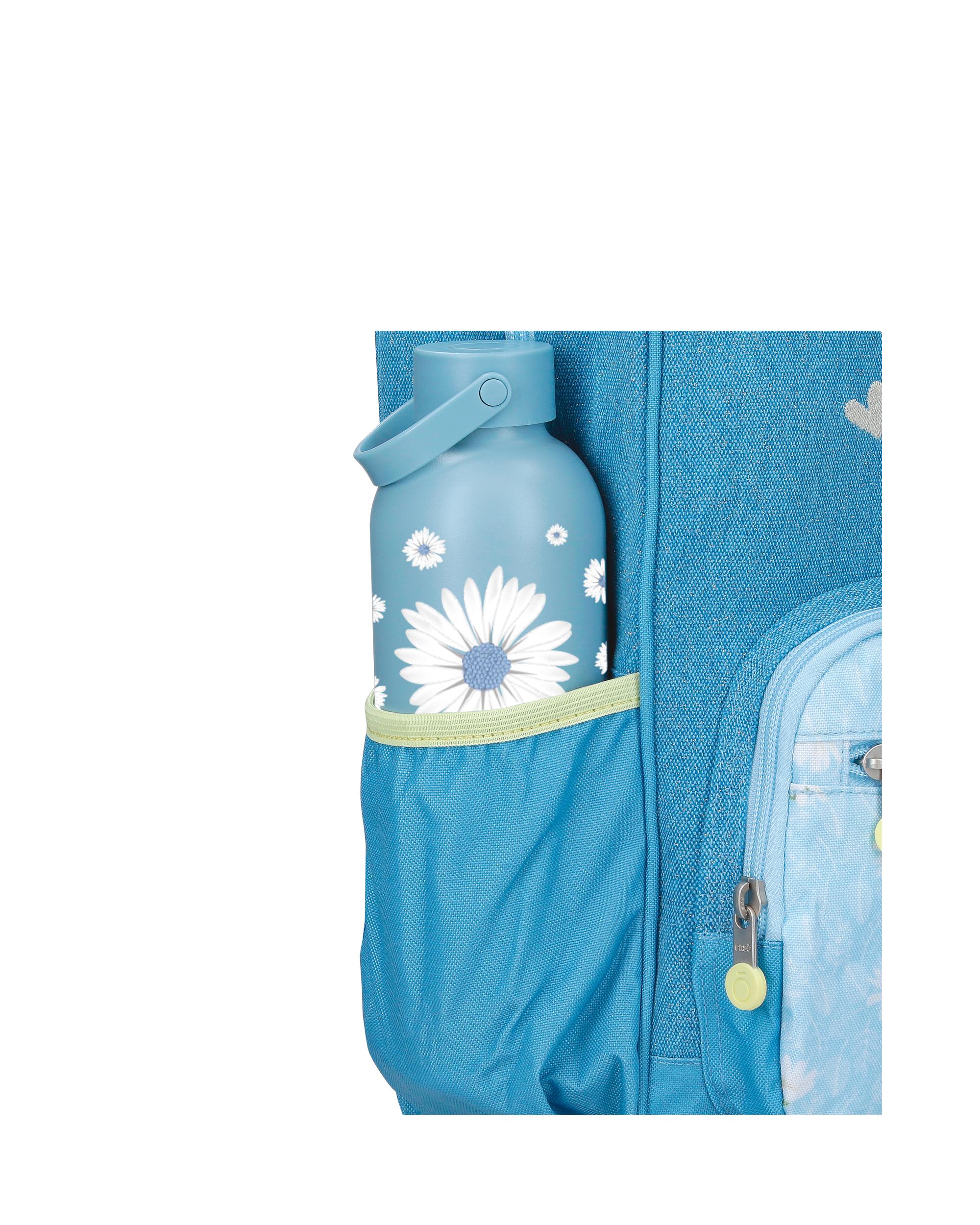 Mochila Escolar Enso Happiness com Capacidade de 13,68l com Carrinho Denim Azul-6