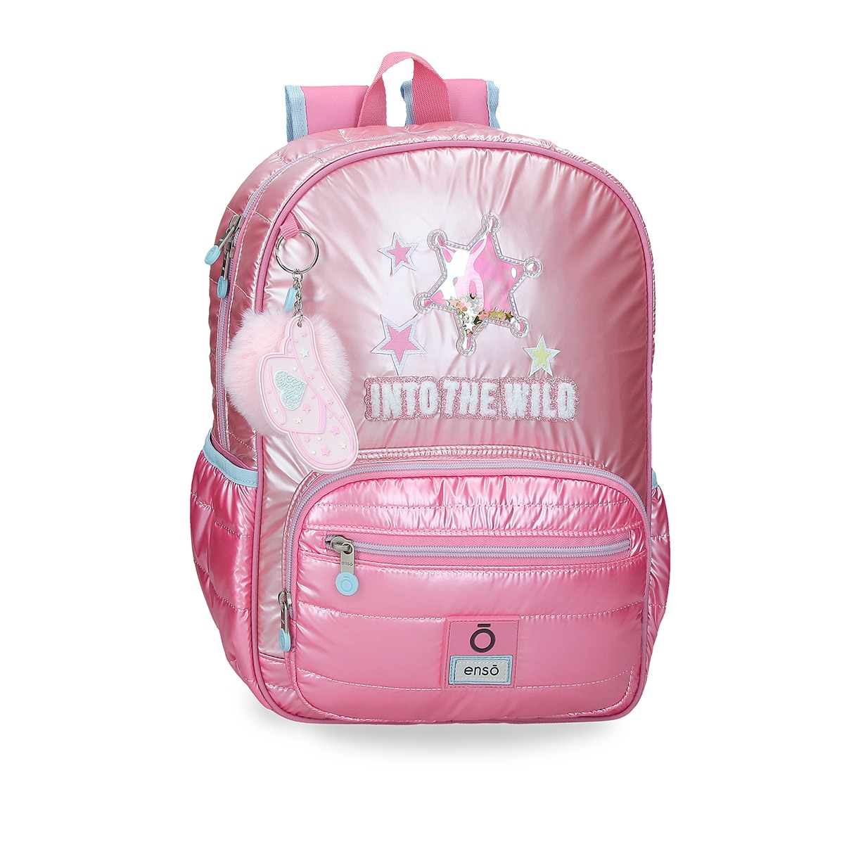 Mochila Escolar Enso Into The Wild com Capacidade de 13,68l Adaptável a Trolley em Rosa Rosa-1