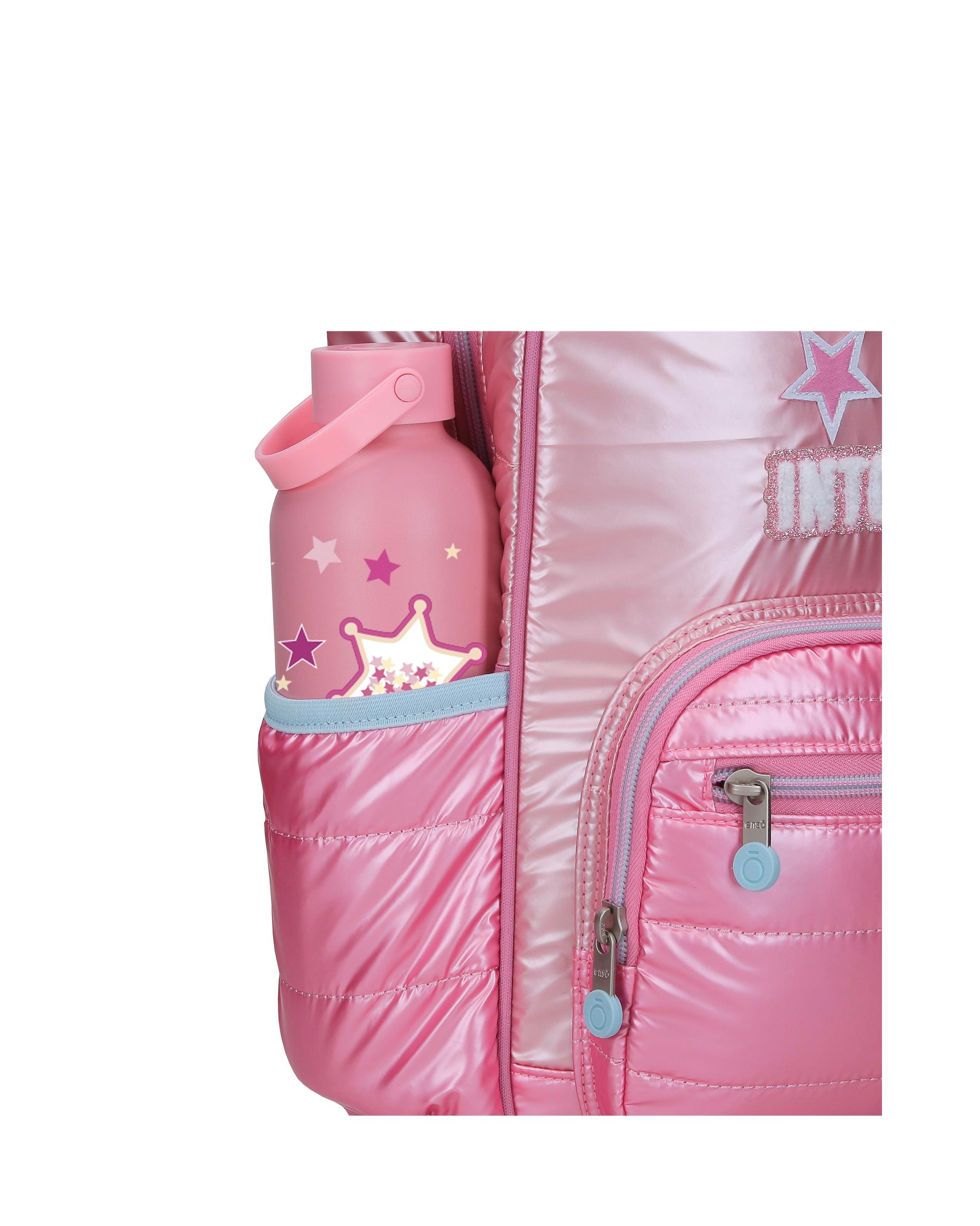 Mochila Escolar Enso Into The Wild com Capacidade de 13,68l com Carro Rosa Rosa-6