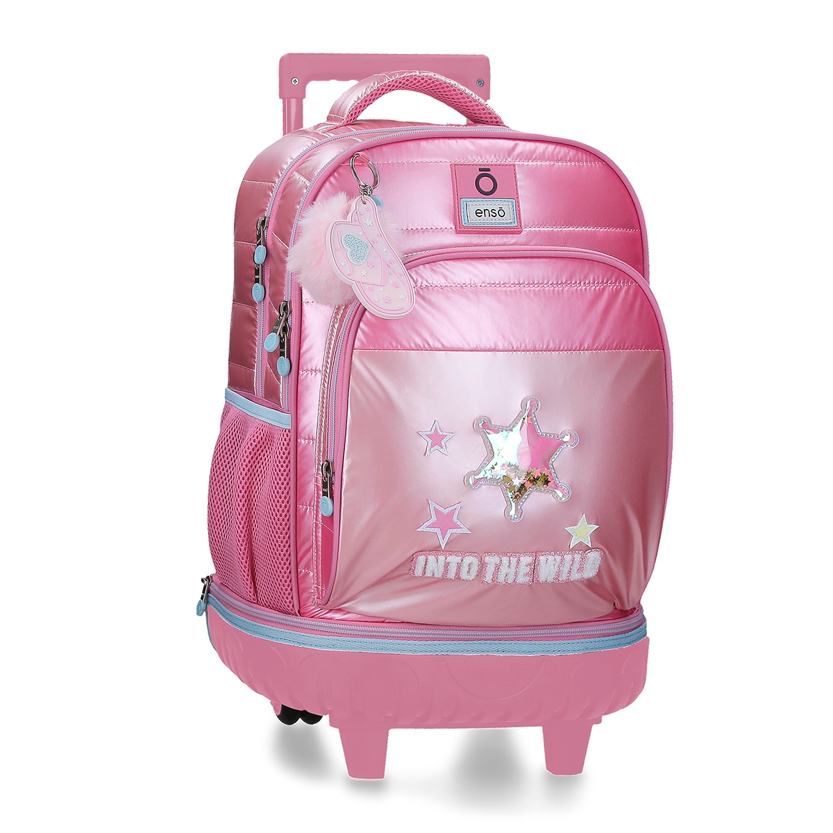 Mochila Compact Desmontável de Duas Rodas Enso Into The Wild com Capacidade de 31l em Rosa Rosa-1