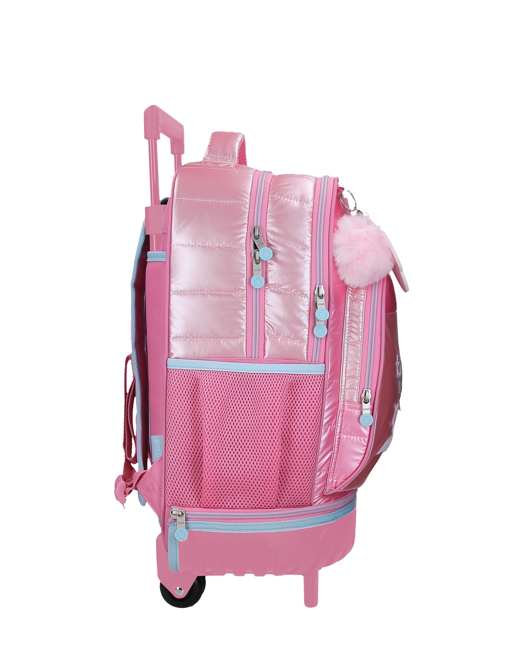 Mochila Compact Desmontável de Duas Rodas Enso Into The Wild com Capacidade de 31l em Rosa Rosa-2