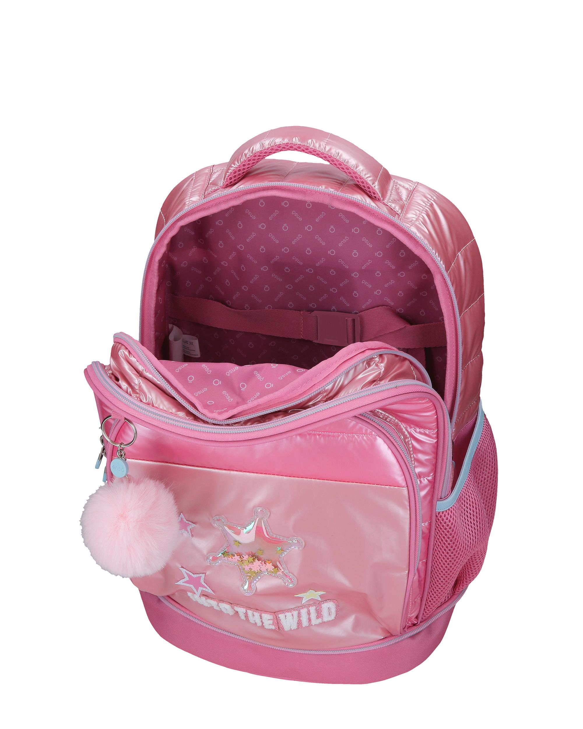 Mochila Compact Desmontável de Duas Rodas Enso Into The Wild com Capacidade de 31l em Rosa Rosa-4