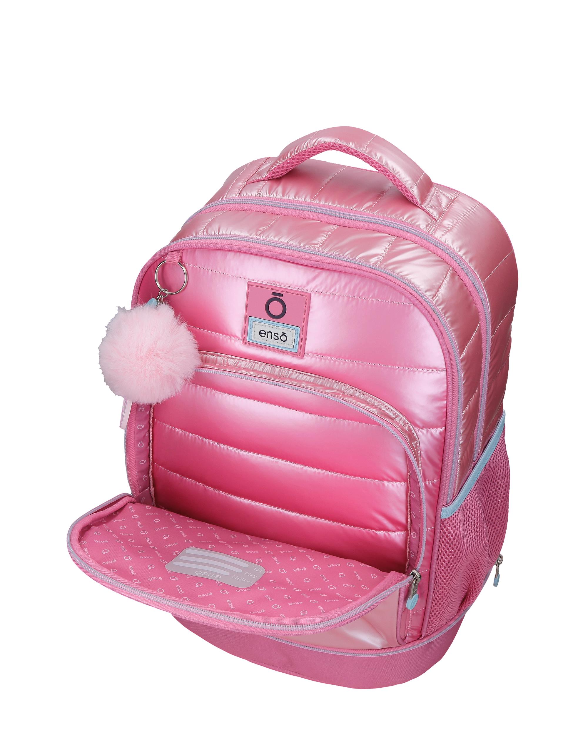 Mochila Compact Desmontável de Duas Rodas Enso Into The Wild com Capacidade de 31l em Rosa Rosa-5