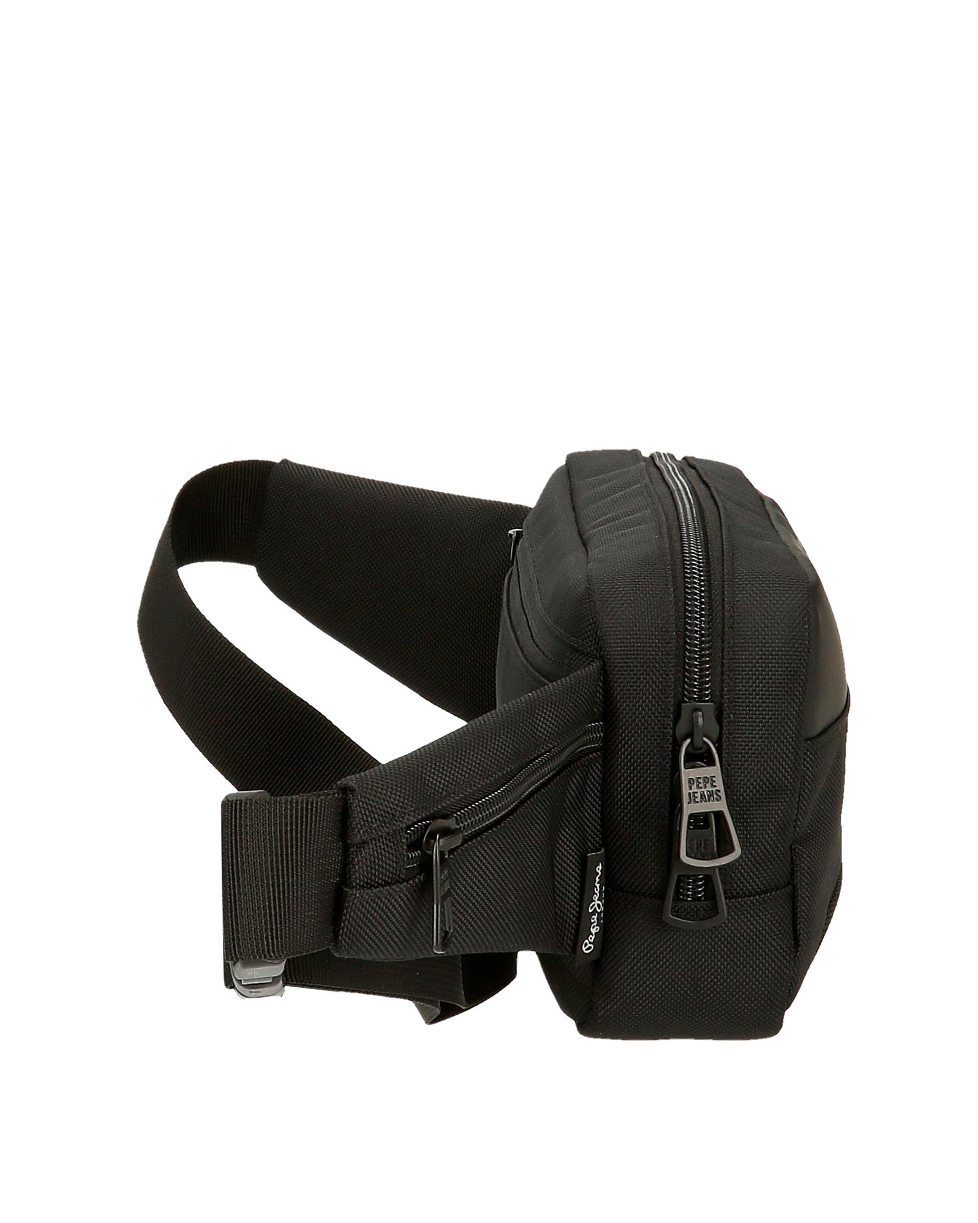 Bolsa de Cintura Pjl Bromley 24 com Bolsos Laterais em Verde-claro Preto-2