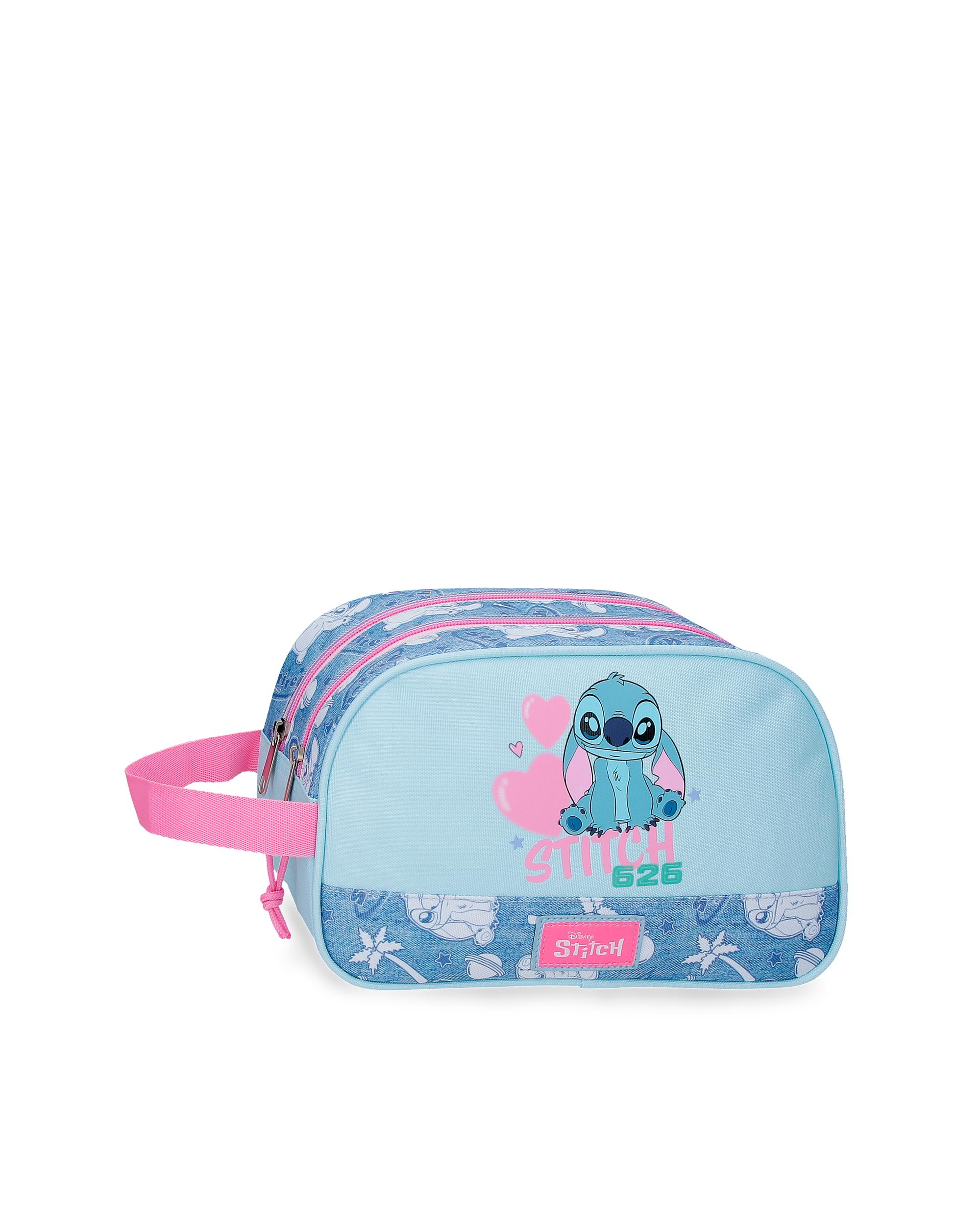 Imagem 0 de Necessaire Adaptável Dois Compartimentos Stitch Hearts