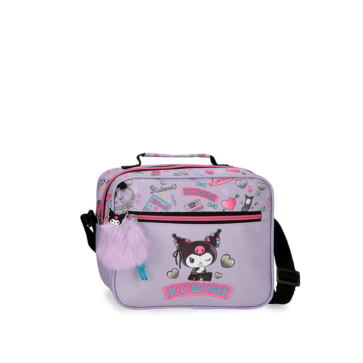 Imagem 0 de Necessaire com Mala a Tiracolo Adaptável Kuromi Retropop