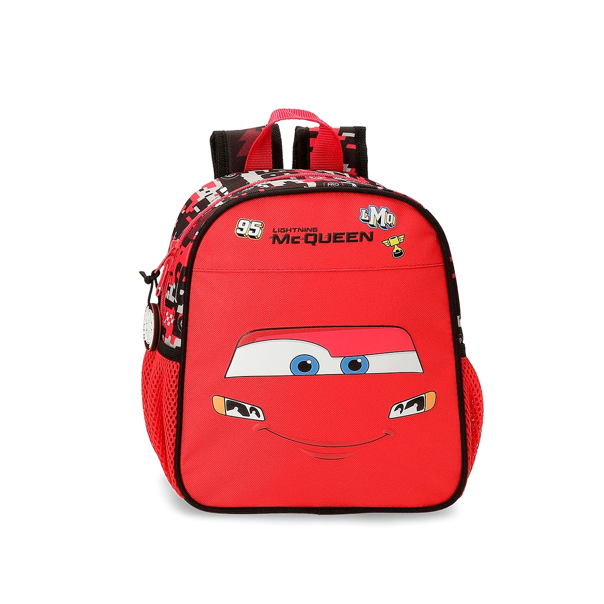 Imagem 0 de Mochila Pré-escolar Cars Mcqueen Red com Capacidade de 6l Adaptável a Carro em Vermelho