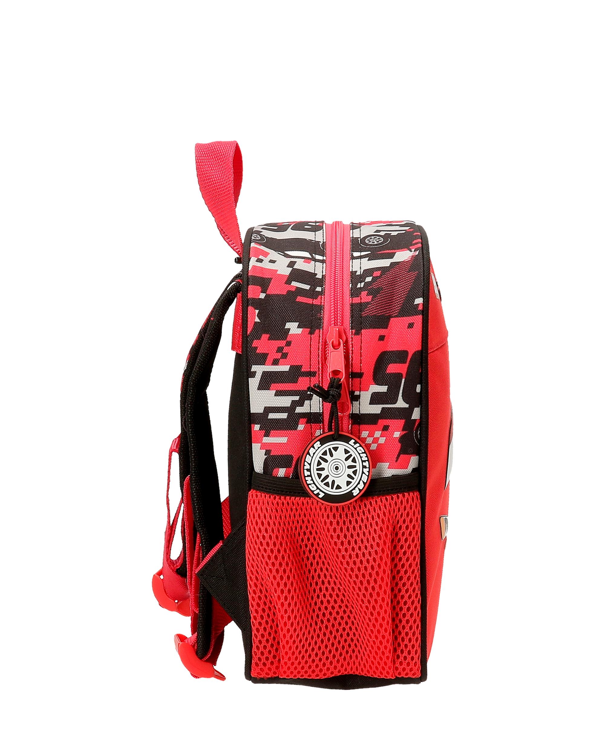 Mochila Pré-escolar Cars Mcqueen Red com Capacidade de 6l Adaptável a Carro em Vermelho Vermelho-2