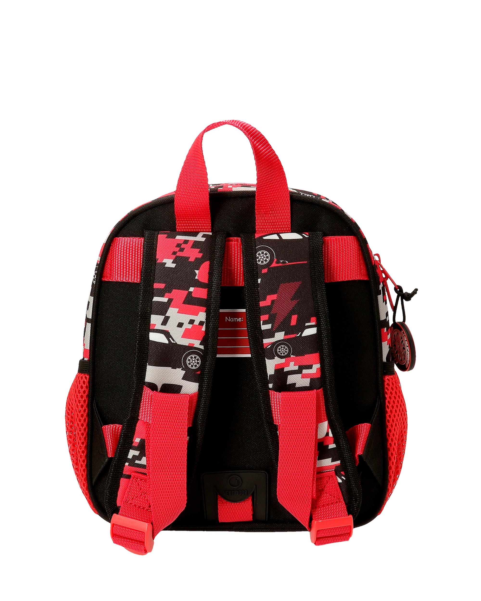 Mochila Pré-escolar Cars Mcqueen Red com Capacidade de 6l Adaptável a Carro em Vermelho Vermelho-3