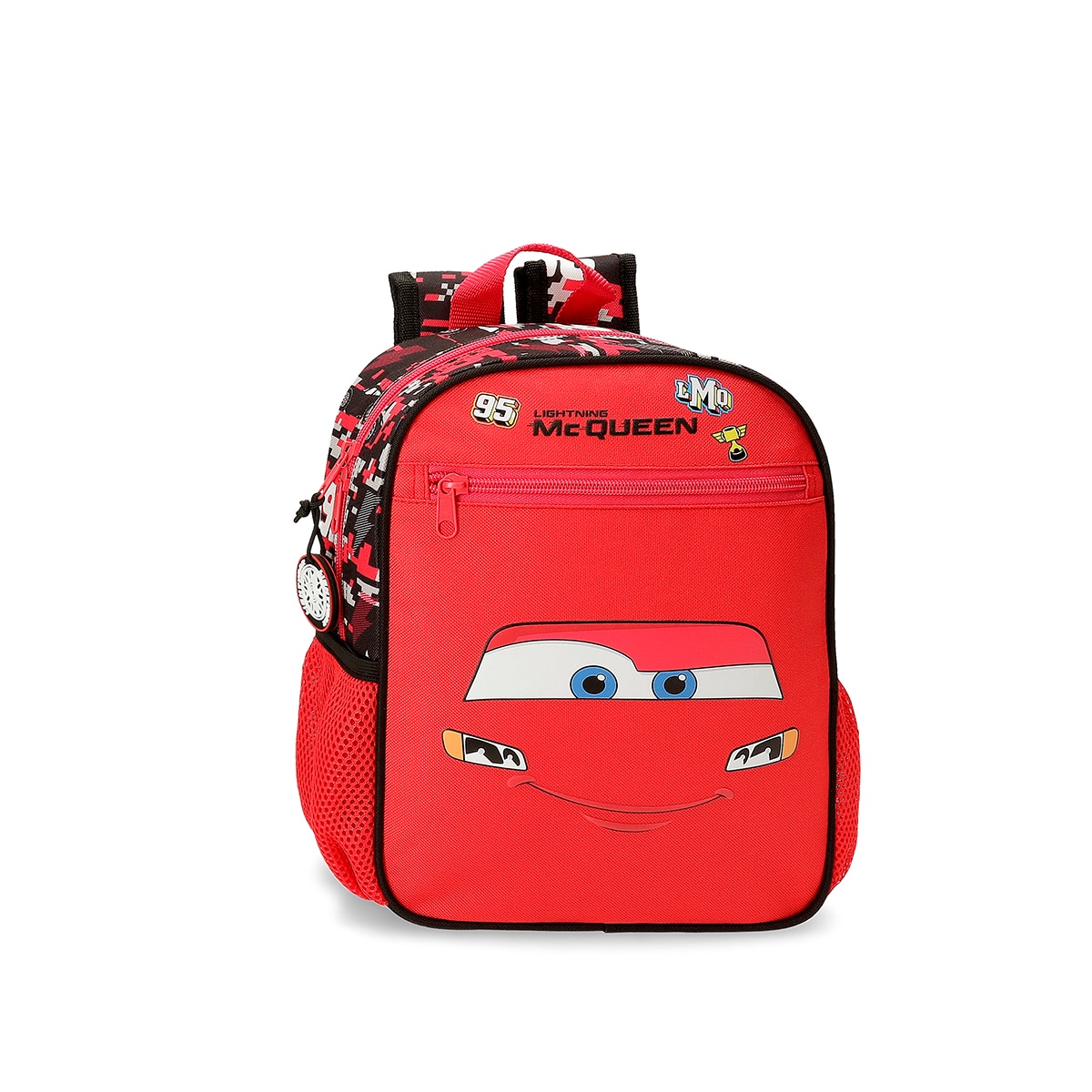 Imagem 0 de Mochila Cars Mcqueen Red com Capacidade de 6,44l Adaptável a Carrinho em Vermelho