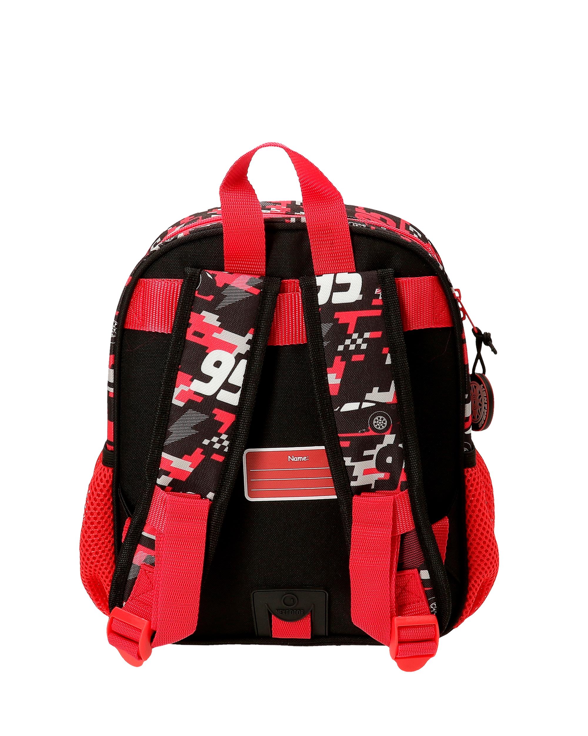 Mochila Cars Mcqueen Red com Capacidade de 6,44l Adaptável a Carrinho em Vermelho Vermelho-3