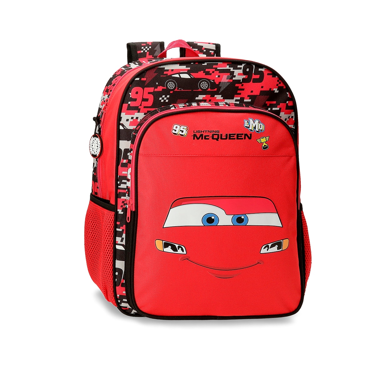 Imagem 0 de Mochila Escolar Cars Mcqueen Red com Capacidade de 15,6l Adaptável a Carro em Vermelho