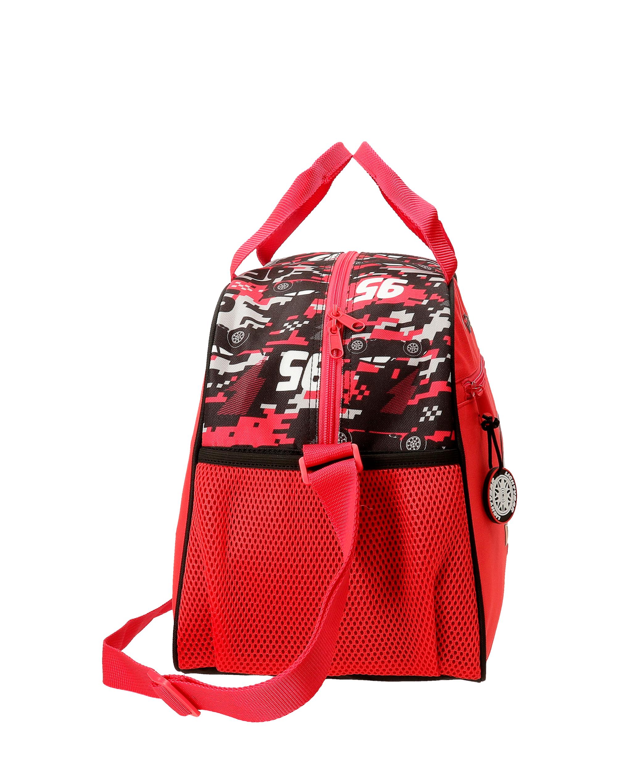 Mala de Viagem Cars Mcqueen Red com Capacidade de 25l em Vermelho Vermelho-2