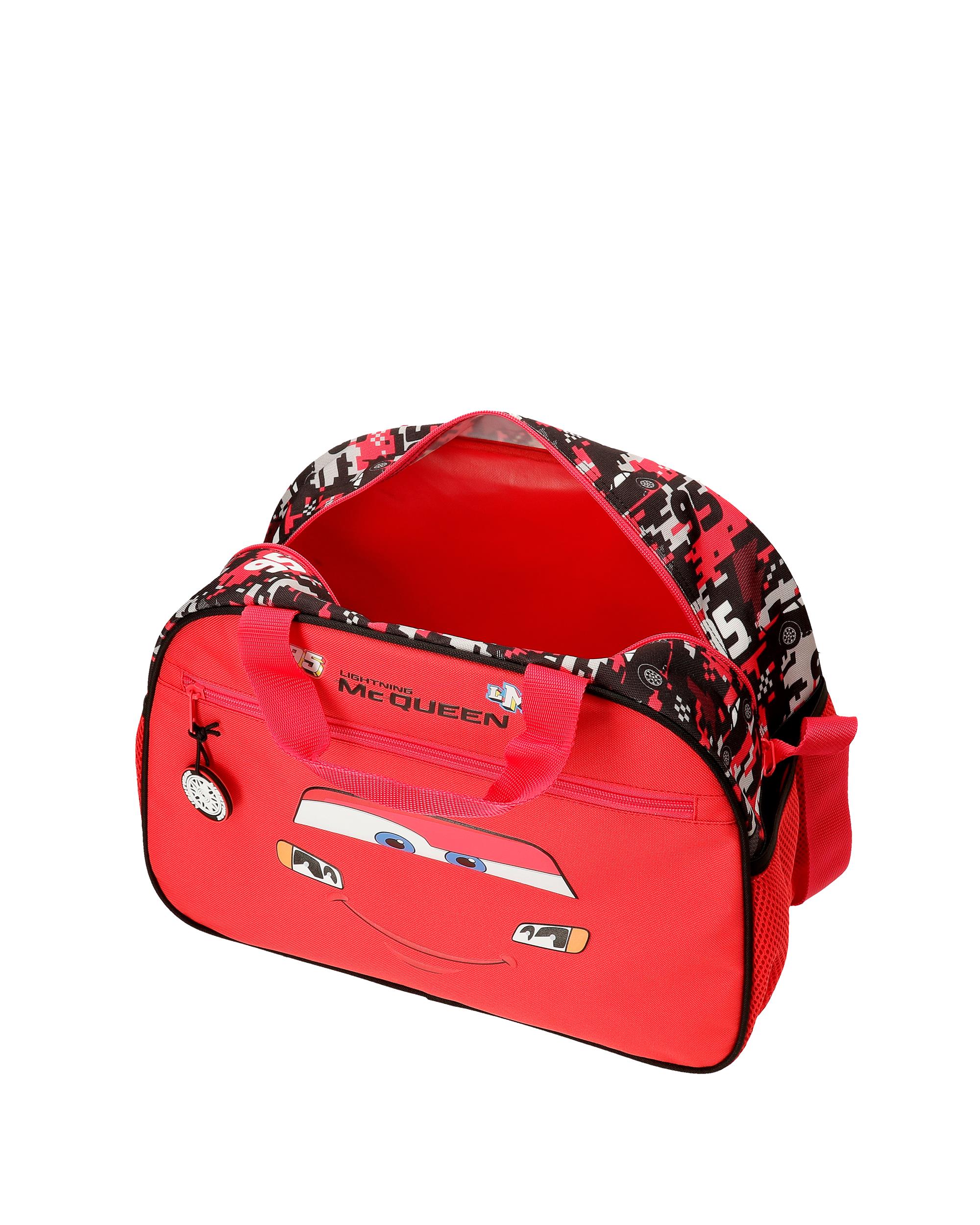 Mala de Viagem Cars Mcqueen Red com Capacidade de 25l em Vermelho Vermelho-4