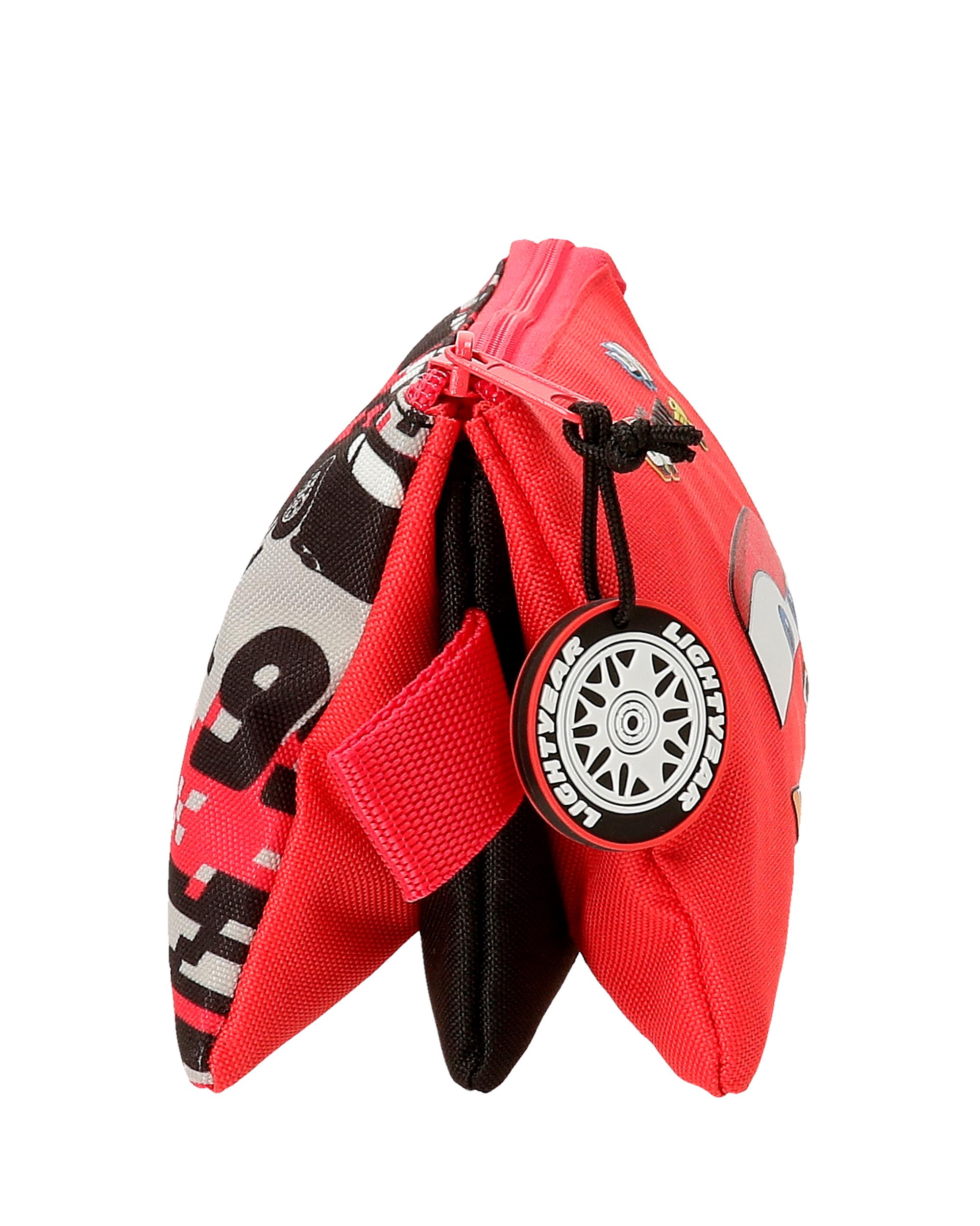 Necessaire Três Compartimentos Cars Mcqueen Red Vermelho-2