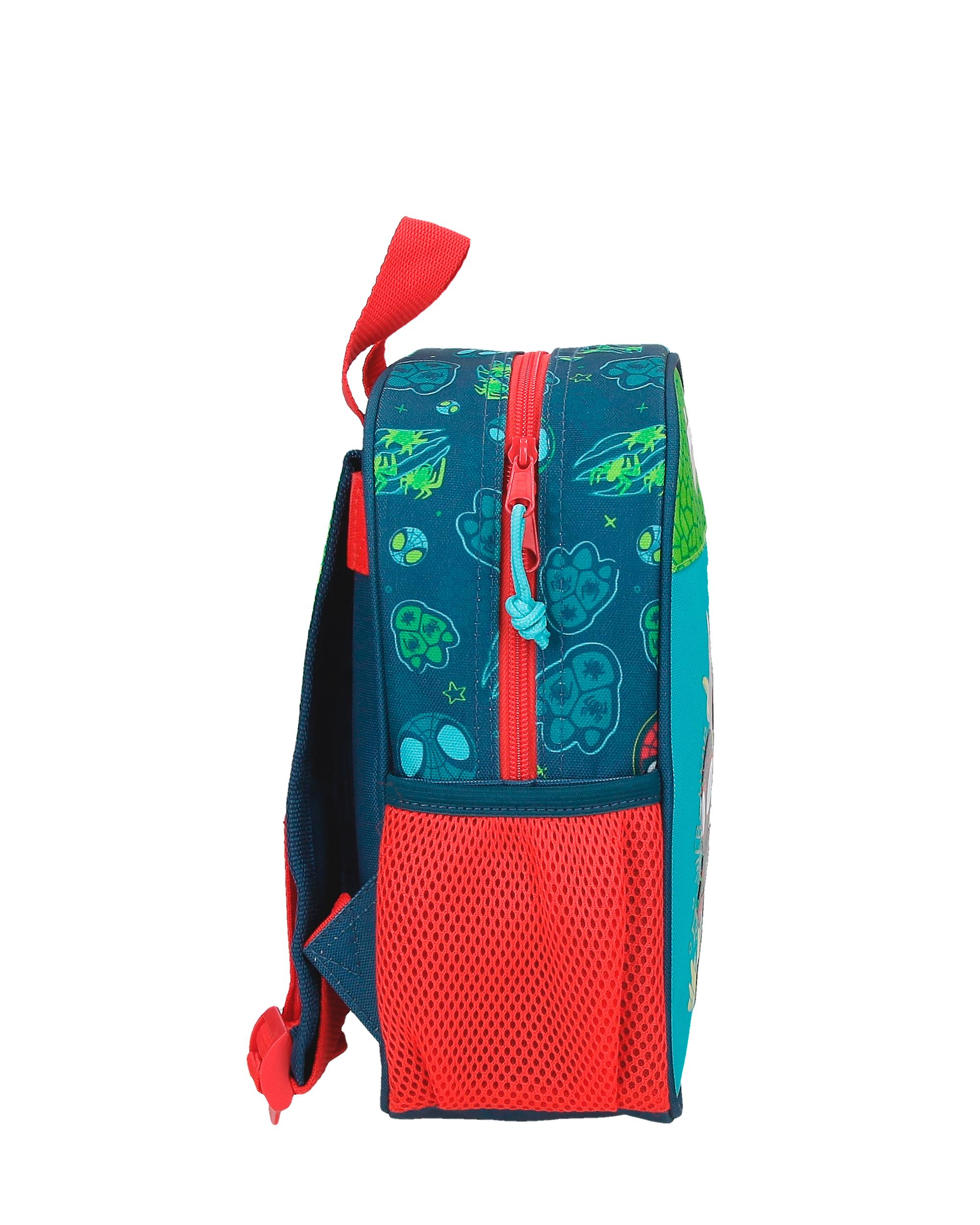 Mochila Pré-escolar Dino-webs com Capacidade de 6l Adaptável a Trolley em Marinho Azul-2
