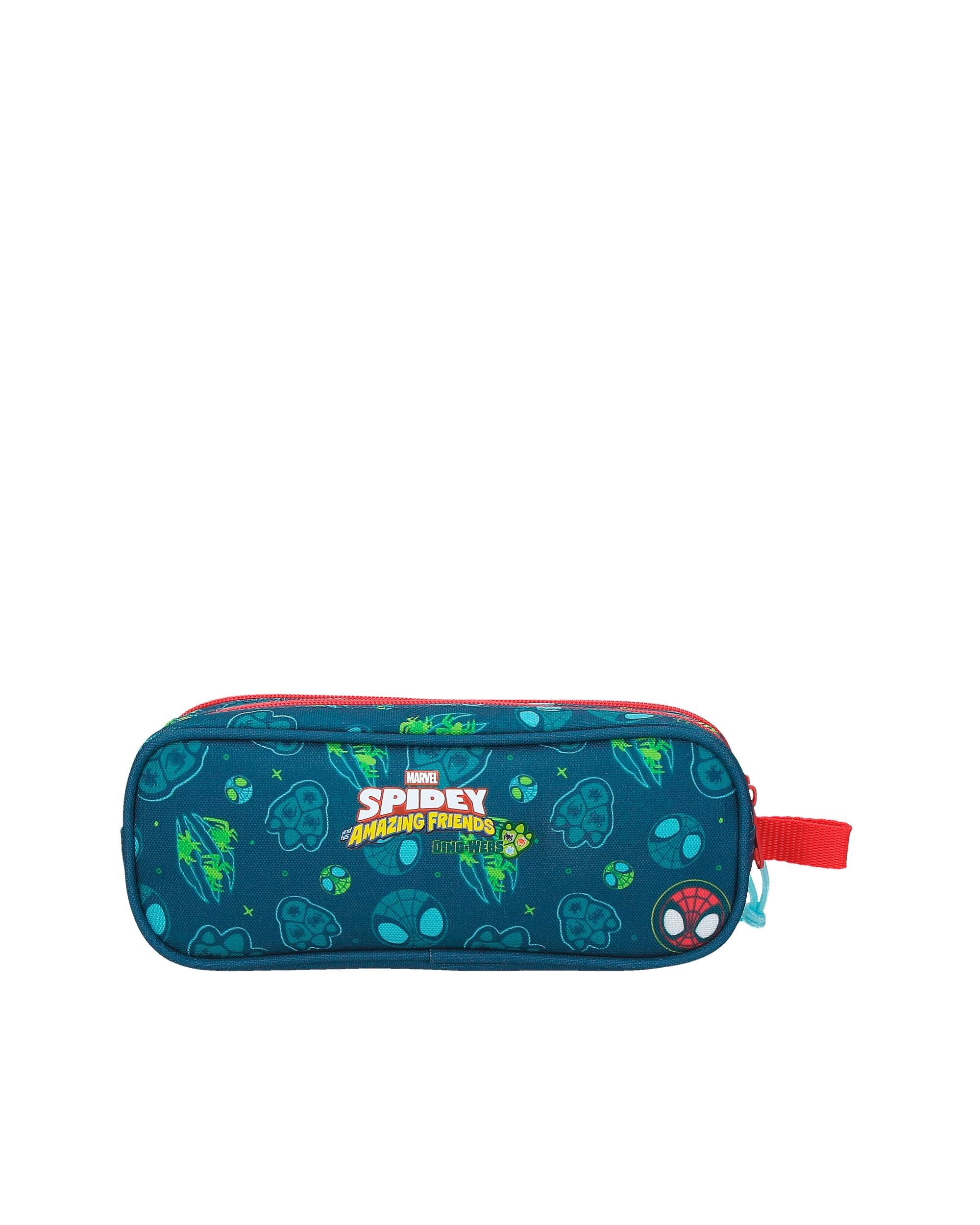 Necessaire de Dois Compartimentos Dino-webs Azul-3