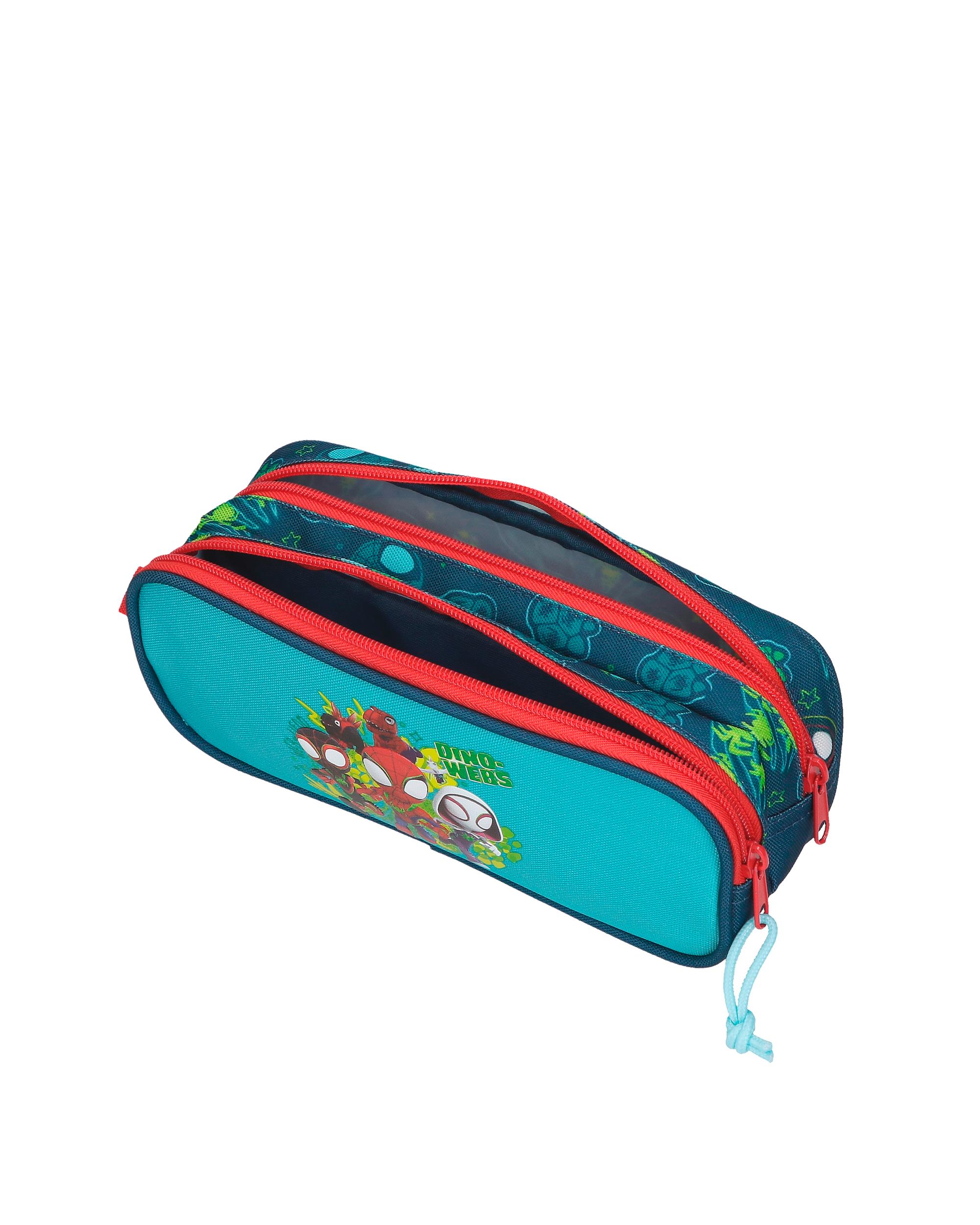 Necessaire de Dois Compartimentos Dino-webs Azul-4