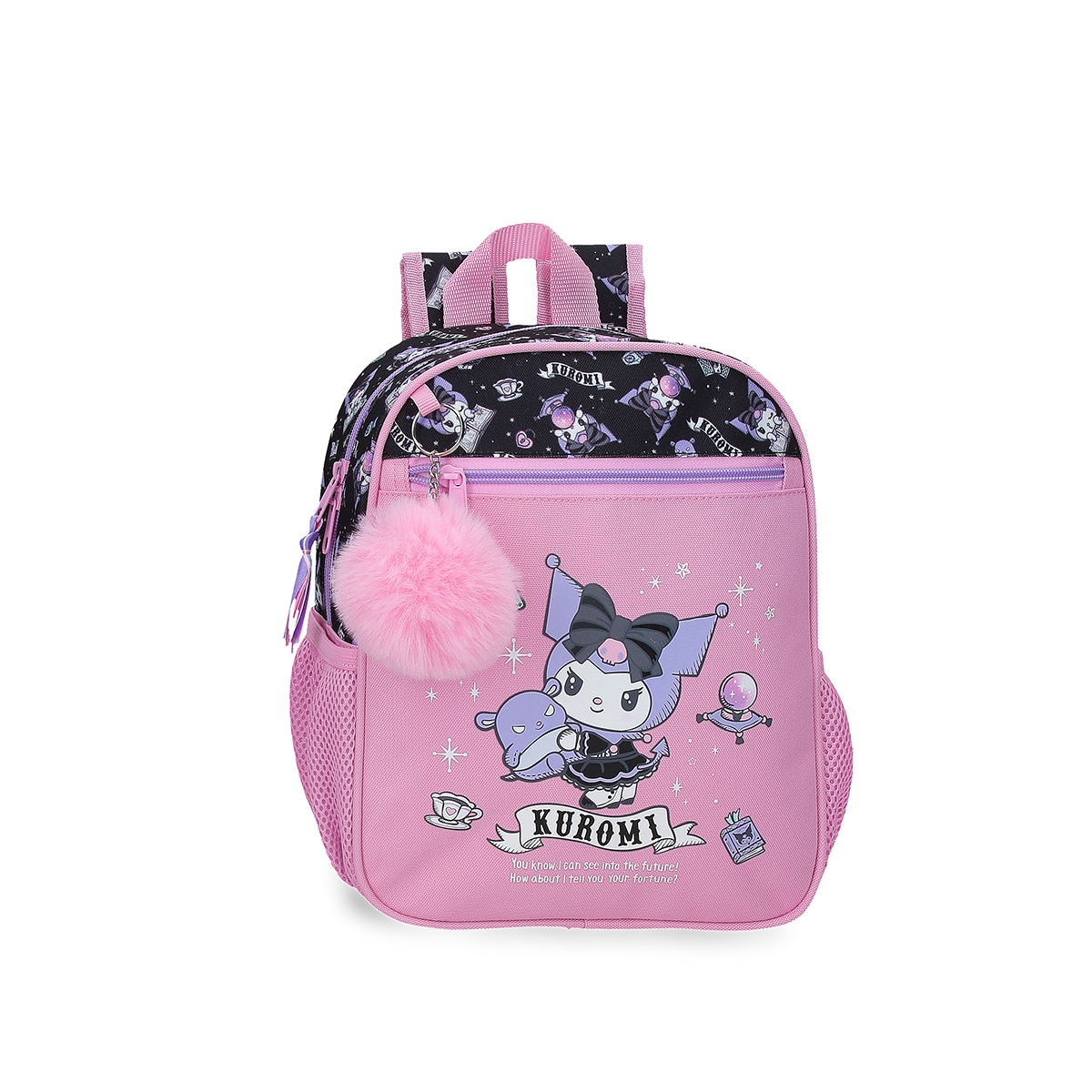 Imagem 0 de Mochila Kuromi Fortune Telling com Capacidade de 6,44l Adaptável a Carro Rosa