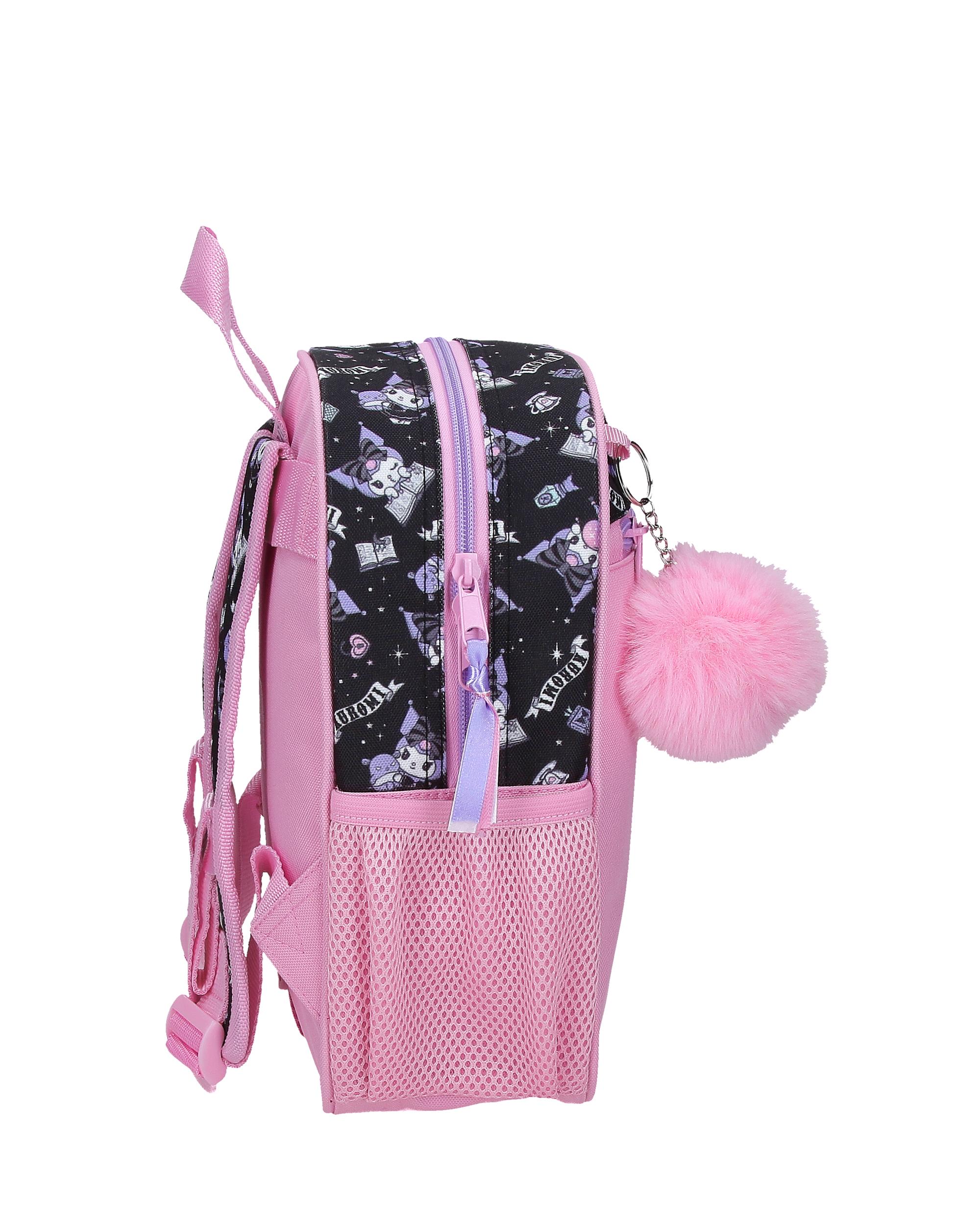 Mochila Kuromi Fortune Telling com Capacidade de 6,44l Adaptável a Carro Rosa Rosa-2