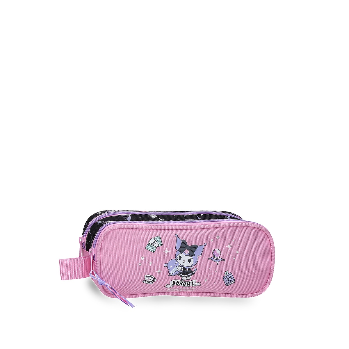 Necessaire de Dois Compartimentos Kuromi Fortune Telling Rosa-1